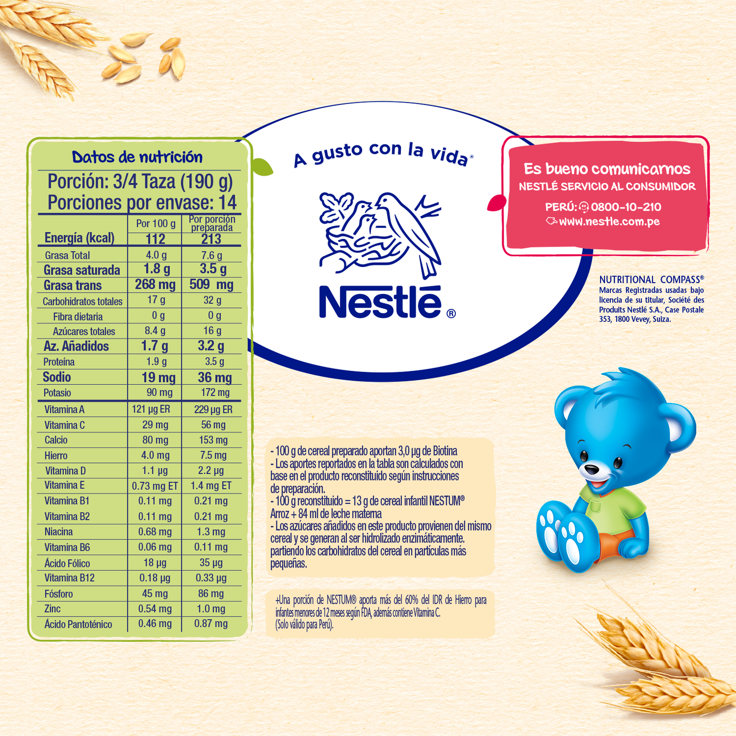 Nestum® Trigo Miel 350 gr.