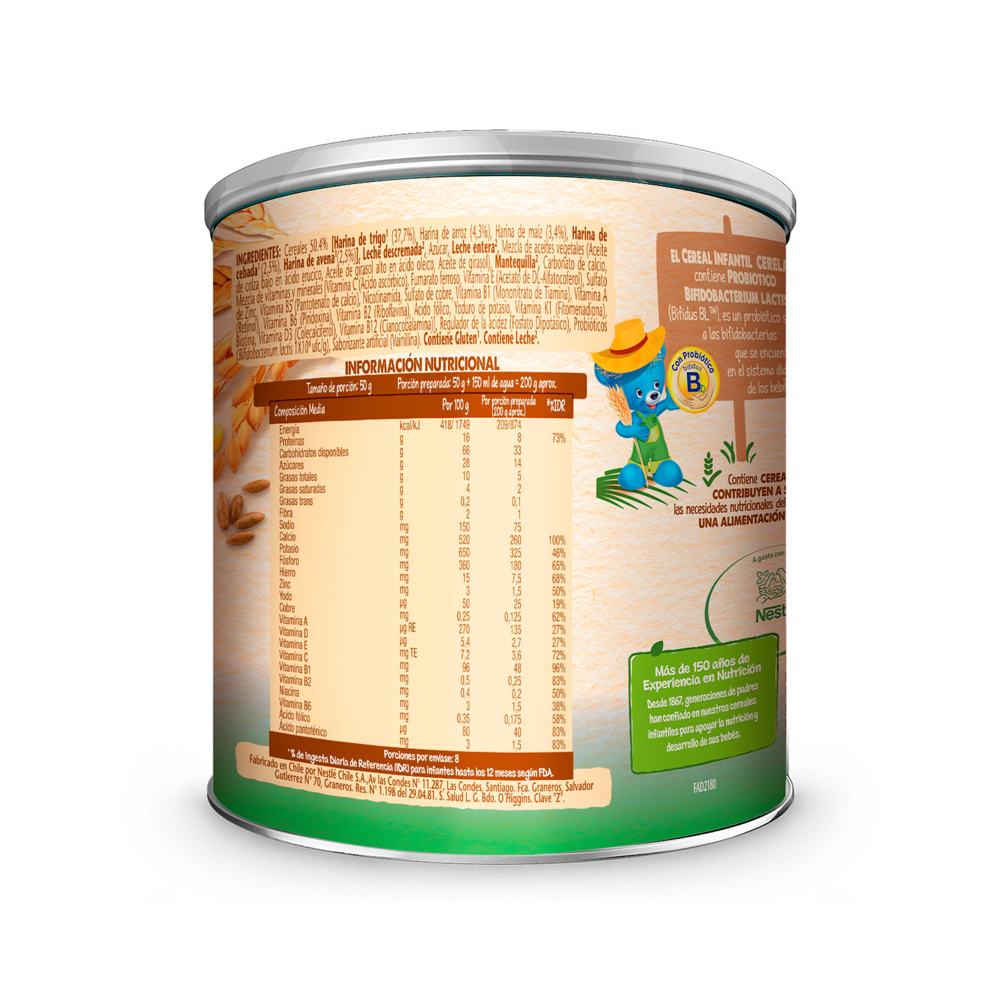 Cerelac® 5 Cereales y Leche 400 gr.