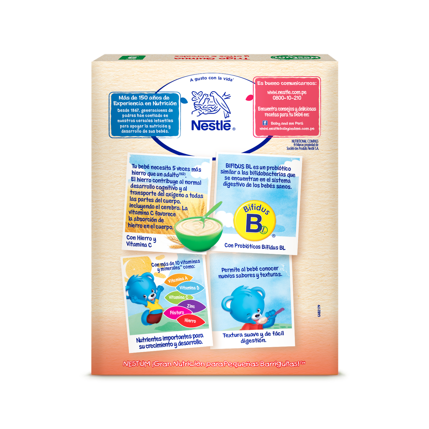 Nestum® Trigo Quinua y otros 6 Cereales 350 gr.