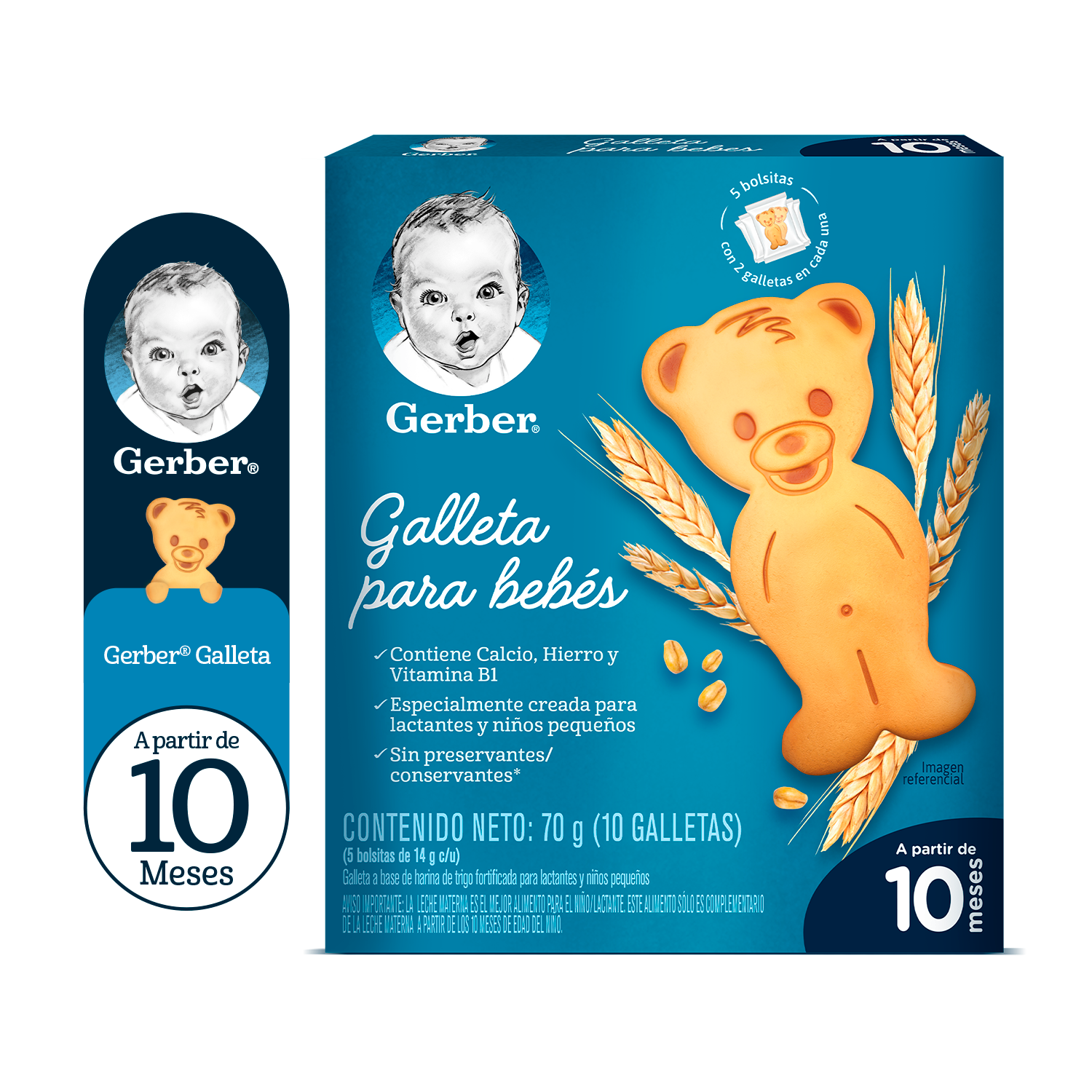 Galletas para bebés GERBER 70 gr