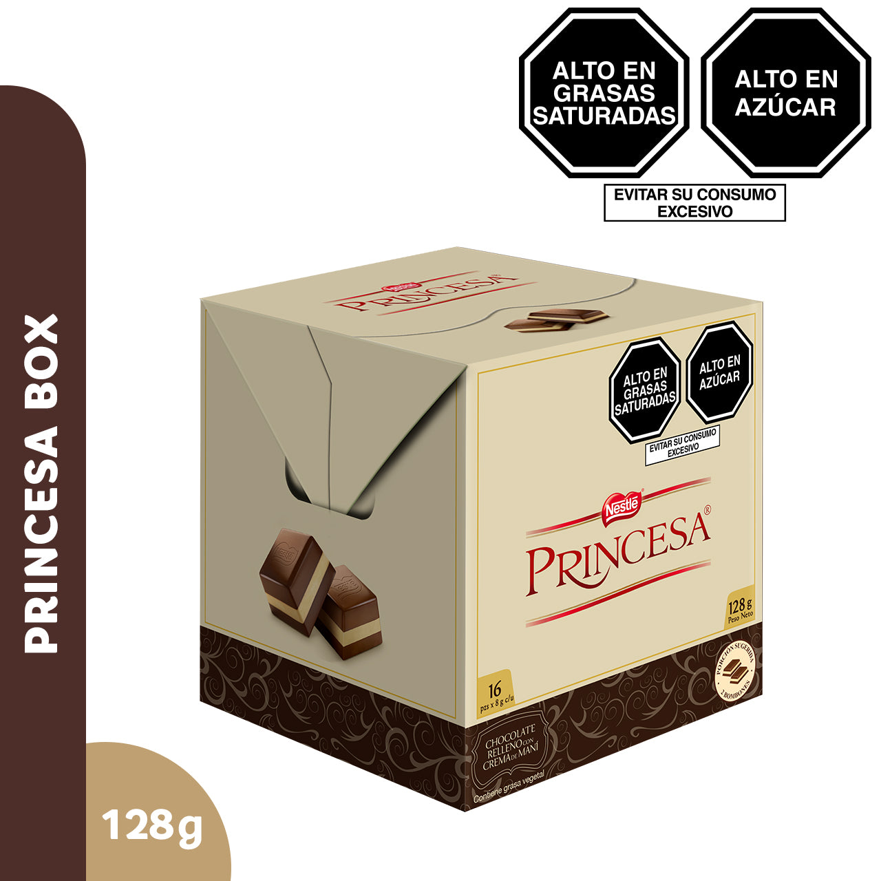 Princesa Box Clásico 16 bombones de 8g c/u