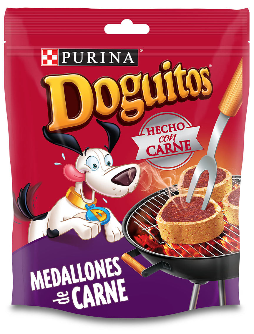 Snack para perro Doguitos sabor Medallones de Carne de 65gr