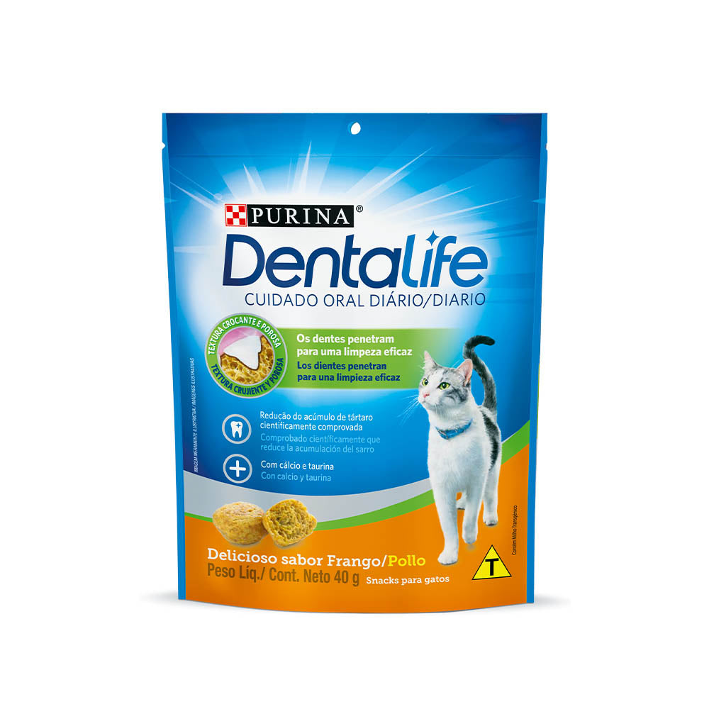 Snack para gatos Dentalife en bolsa de 40gr