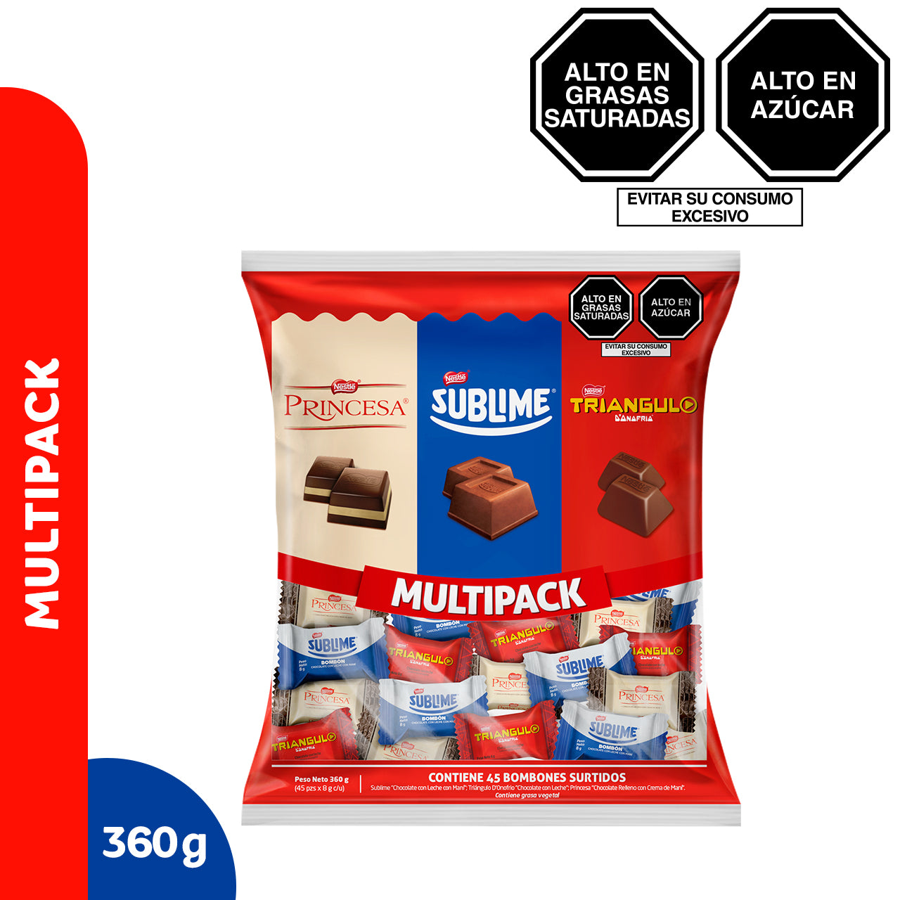 Multipack Nestlé 45 bombones de 8g c/u