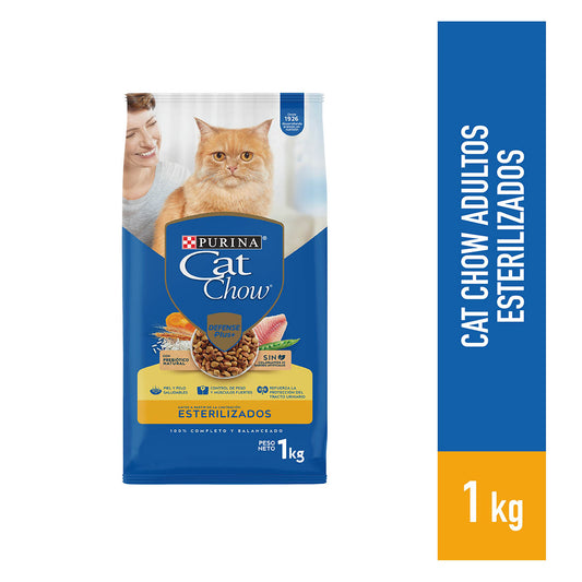 Alimento para Gatos Cat Chow Esterilizado en bolsa de 1kg