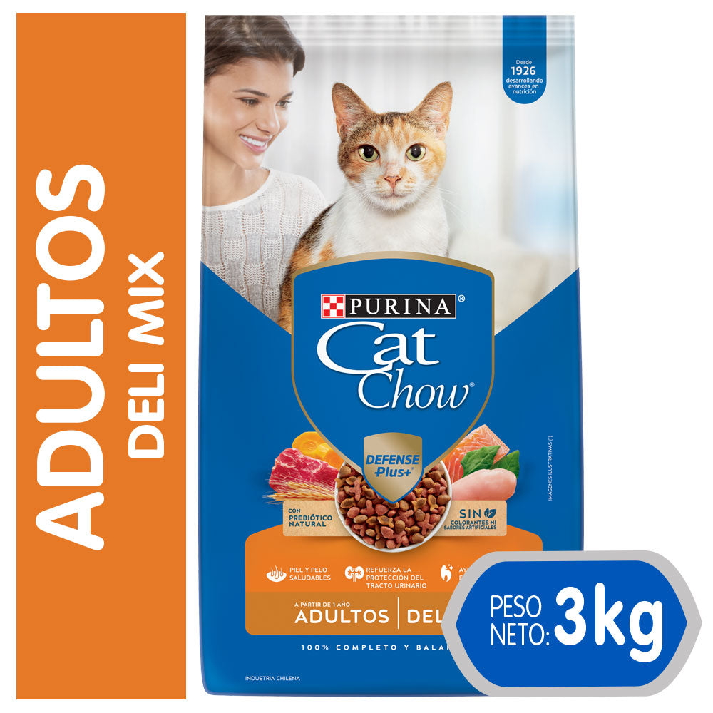 Alimento para Gatos adultos Cat Chow Delimix en bolsa 3kg