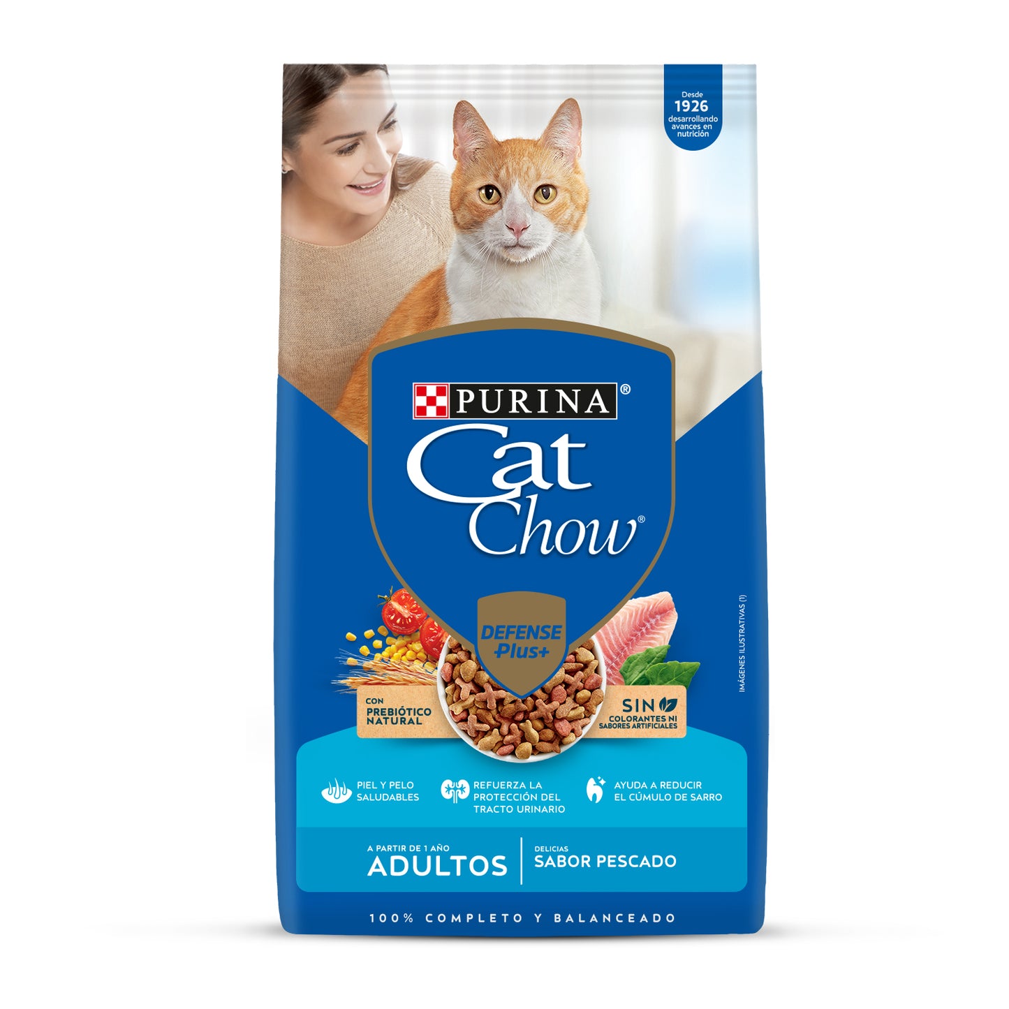 Alimento para Gatos Cat Chow Adulto sabor Pescado  en bolsa de 8kg