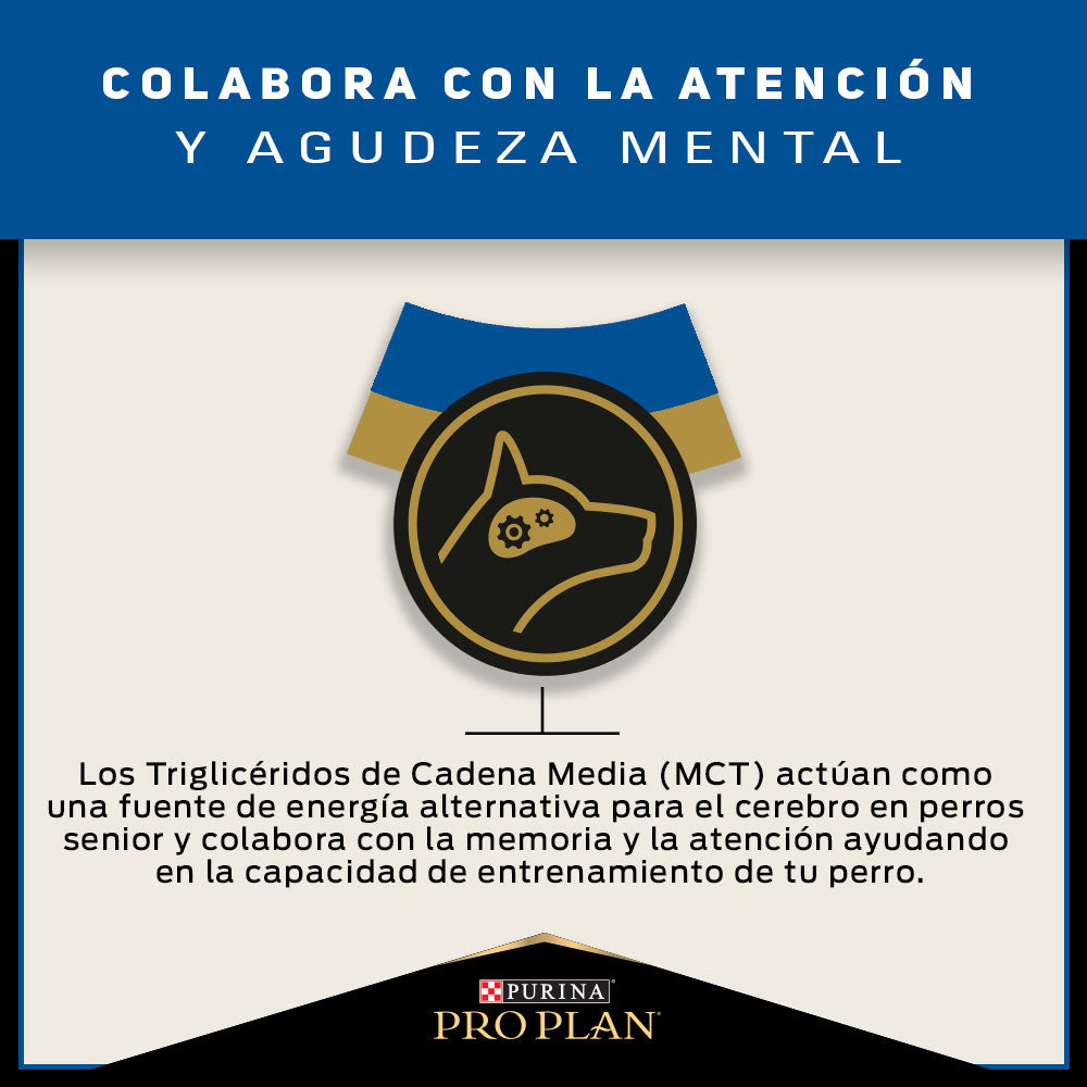 Alimento para perros minis y pequeños +7 años Pro Plan® Active Mind 3kg