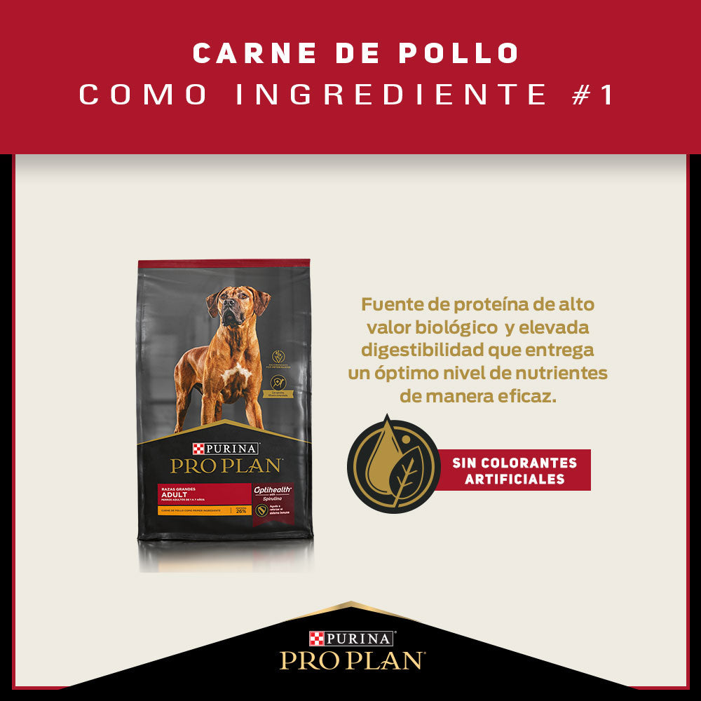 Alimento para perros adultos grandes Pro Plan® 15kg