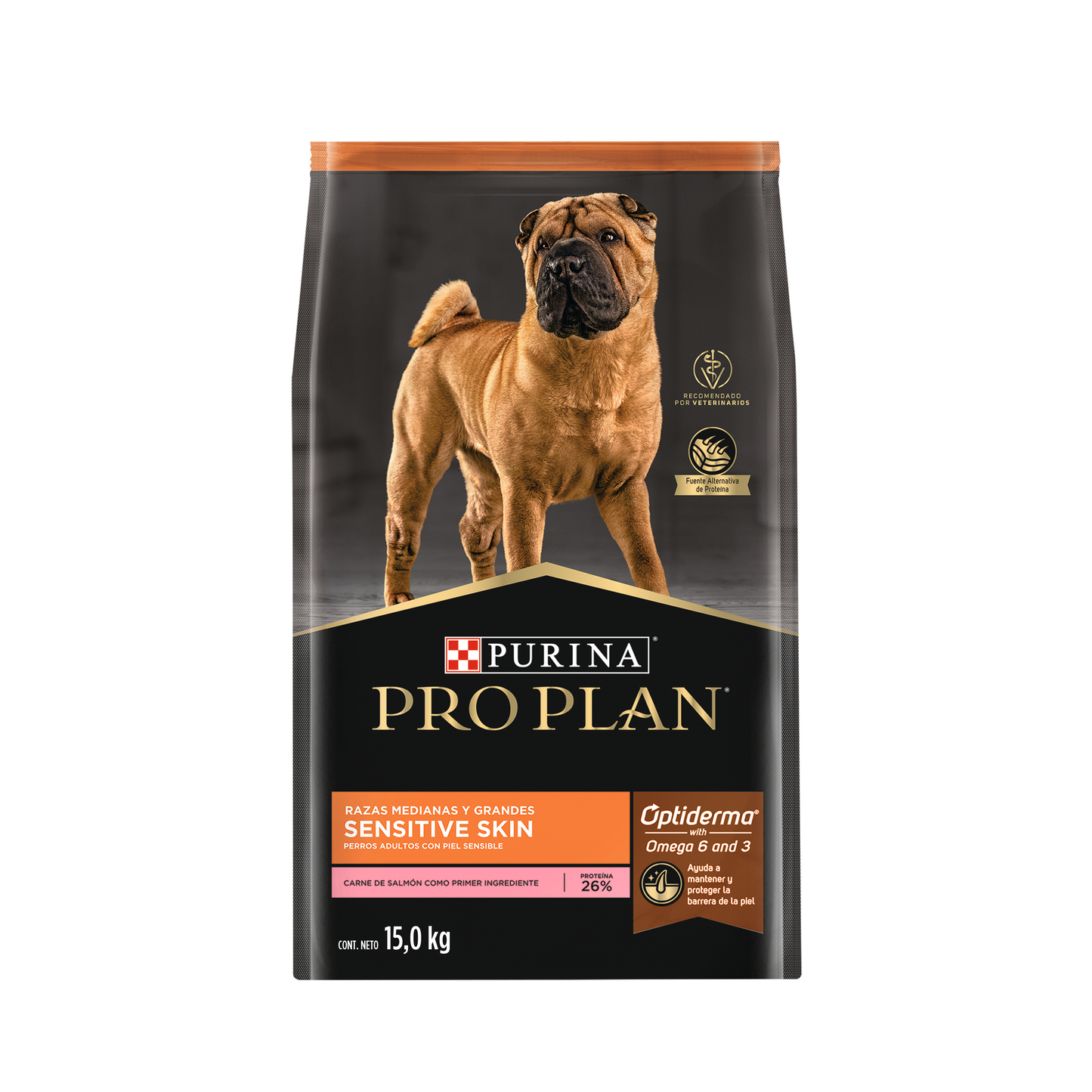 Pro Plan Piel Sensible Salmón Adulto Raza Mediana 15kg