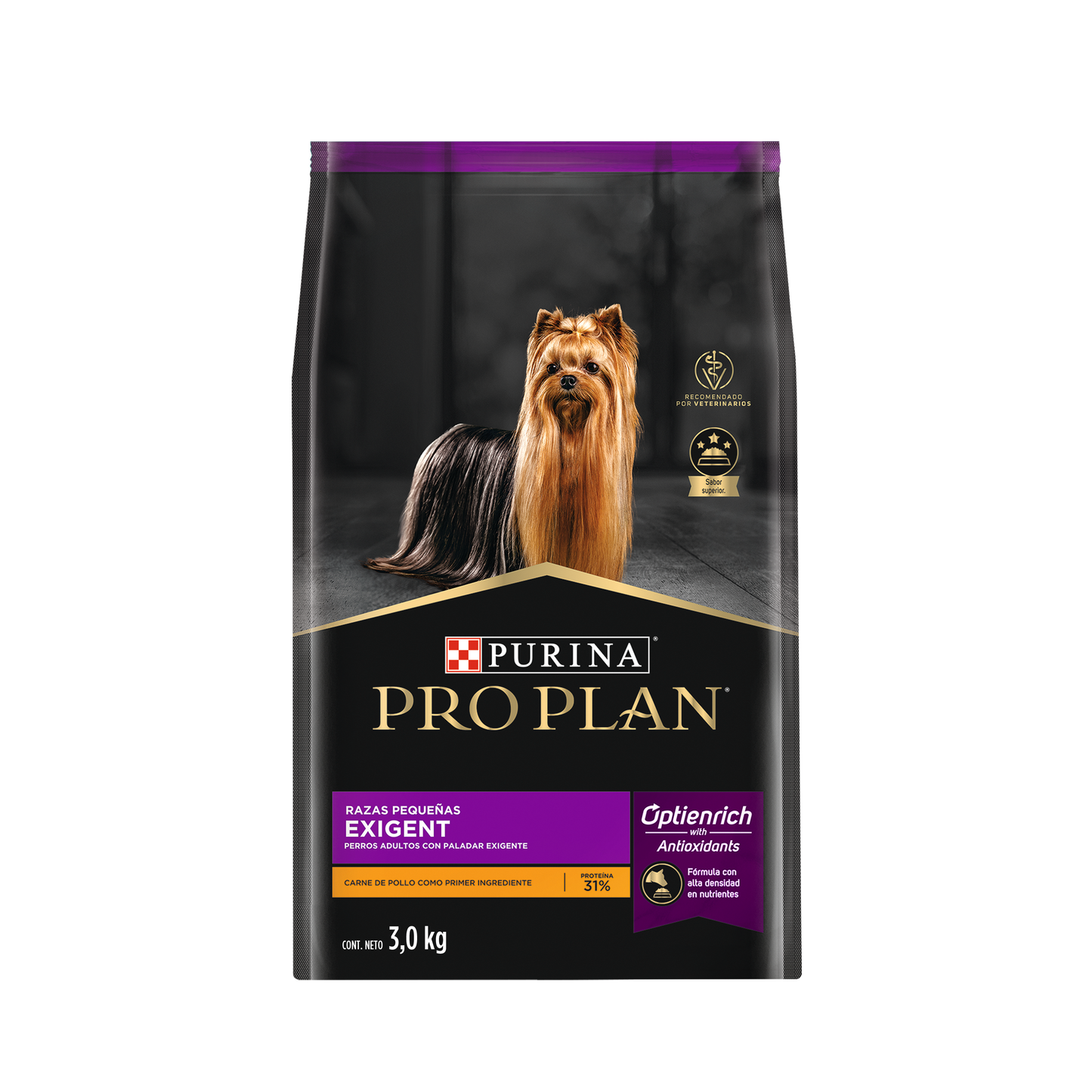 Pro Plan Paladar Exigente Adulto Raza Pequeña 3kg