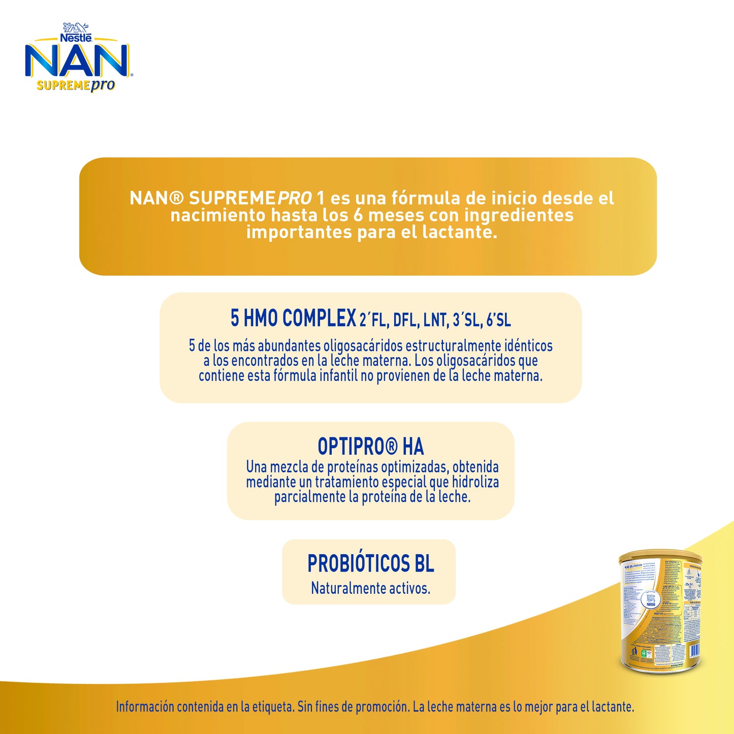 NAN Supreme Pro 1 de 800 gr.