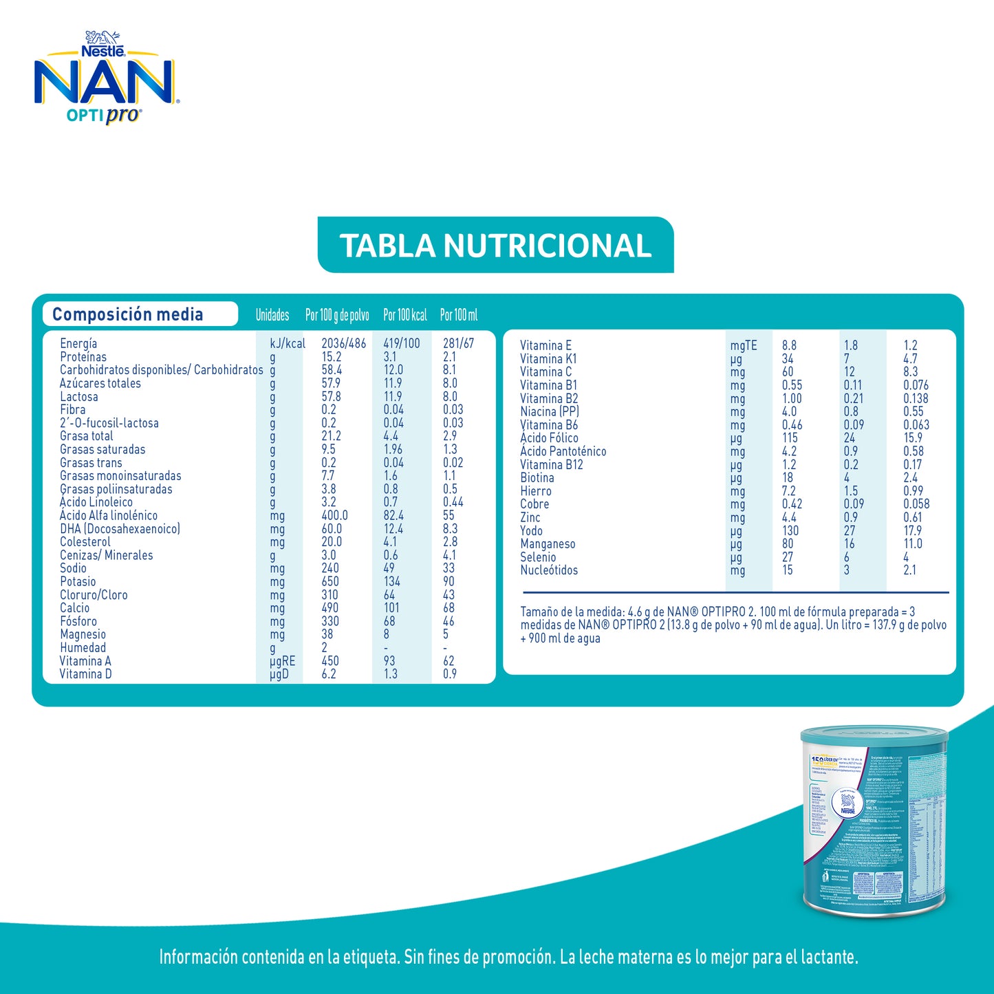 Nan 2 Optipro 400 gr