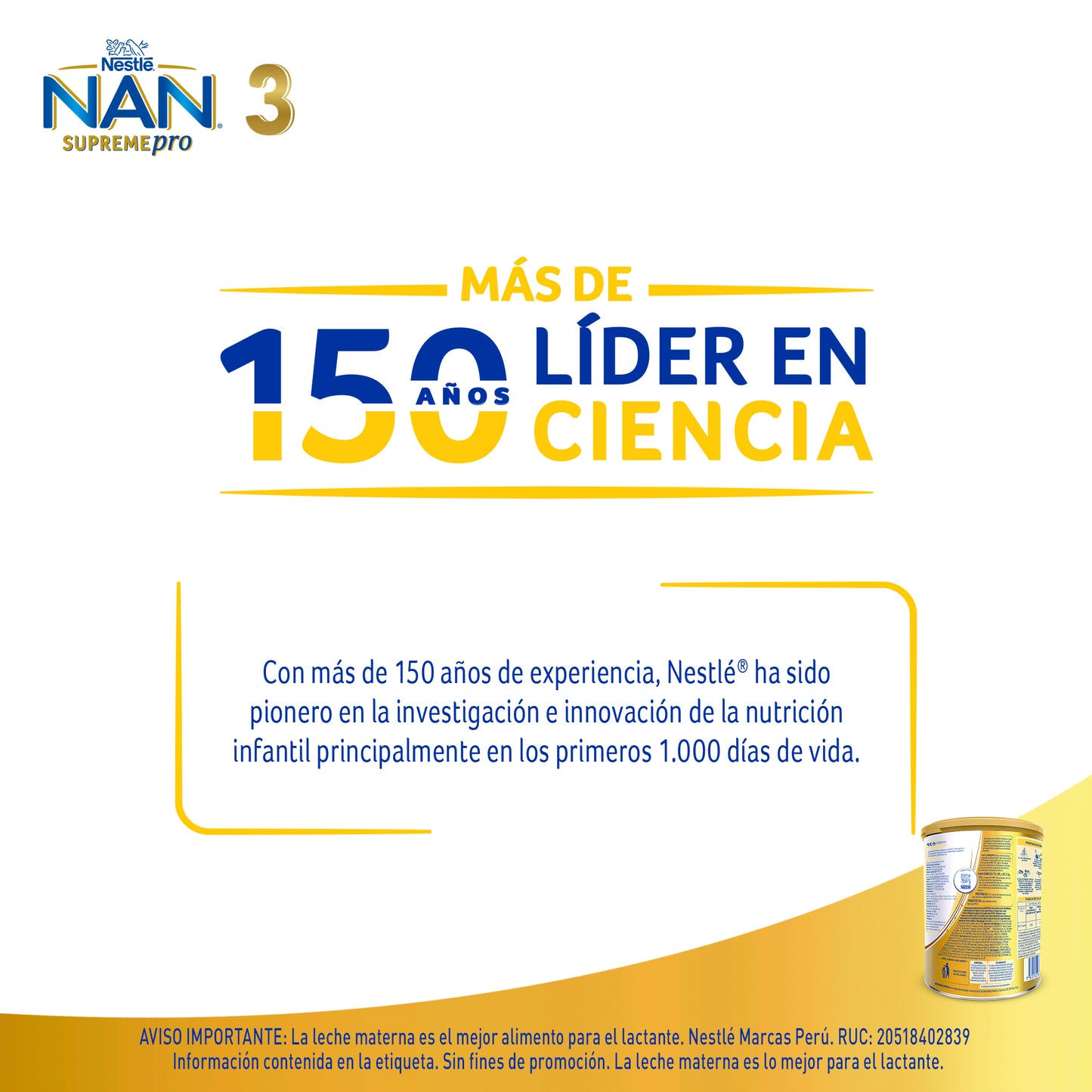 NAN® Supreme 3 de 800 gr.