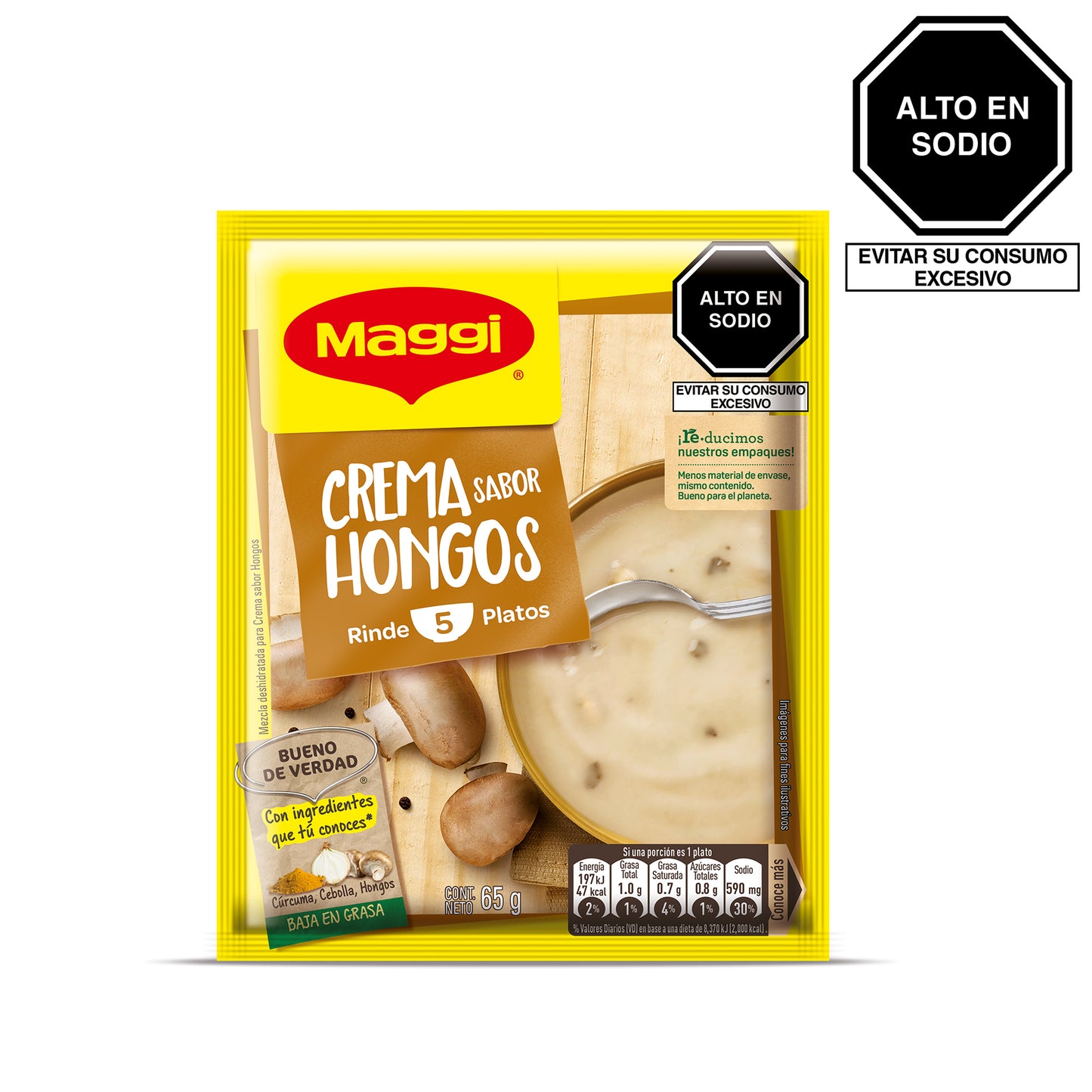 MAGGI CREMA SABOR HONGOS 65 G VENCE:30/06/2024