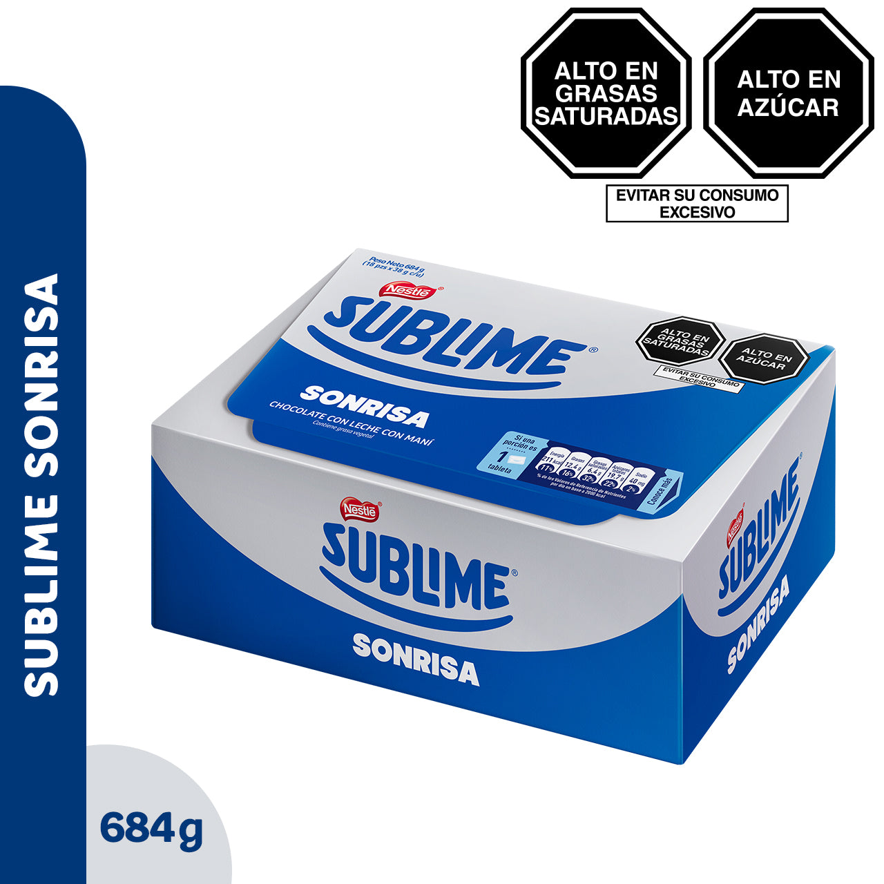 Caja de Sublime Sonrisa 20 uni x 38g c/u