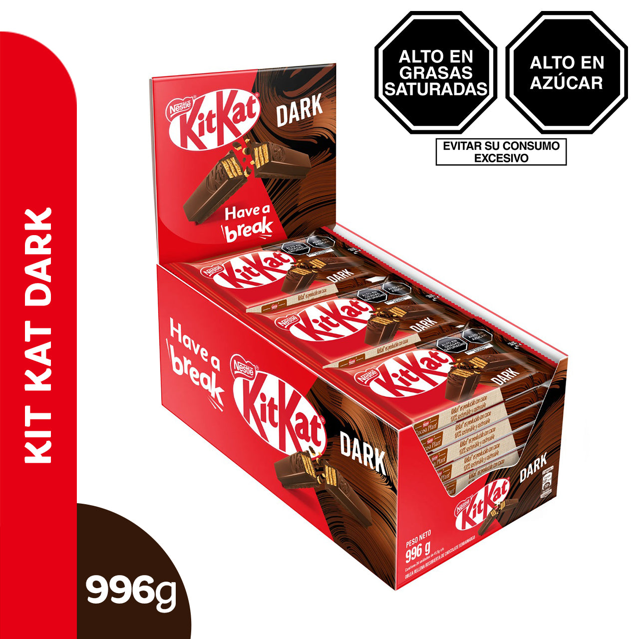 Caja de Kit Kat Dark 24 uni x 41.5g c/u