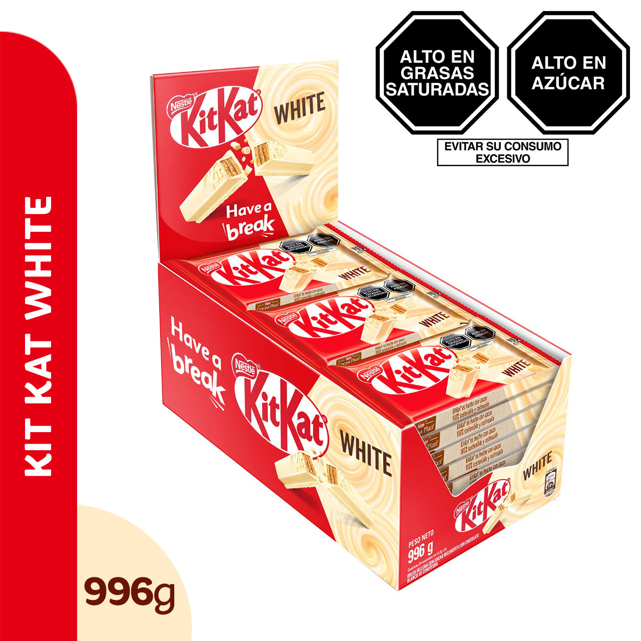 Caja de Kit Kat White 24 uni x 41.5g c/u