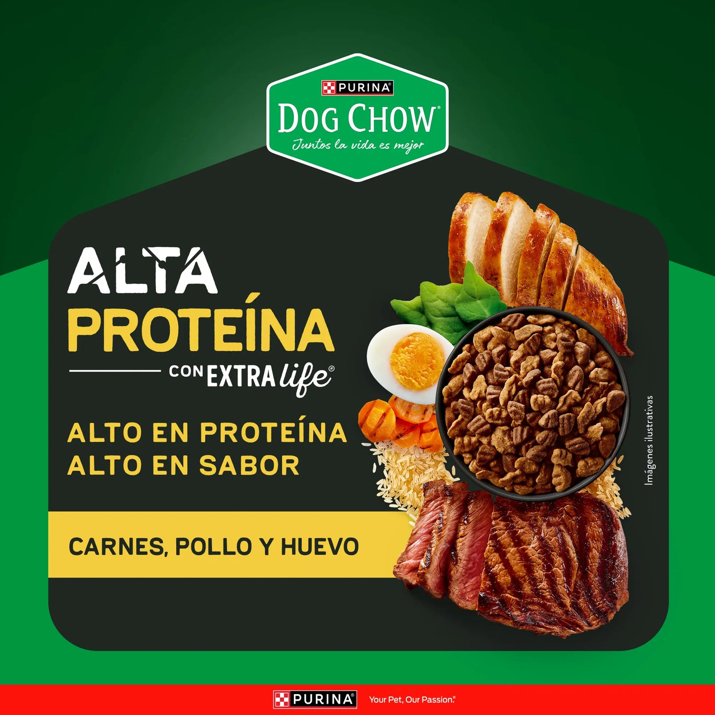 Alimento para perro Dog Chow Adulto Alta Proteína 7.5kg