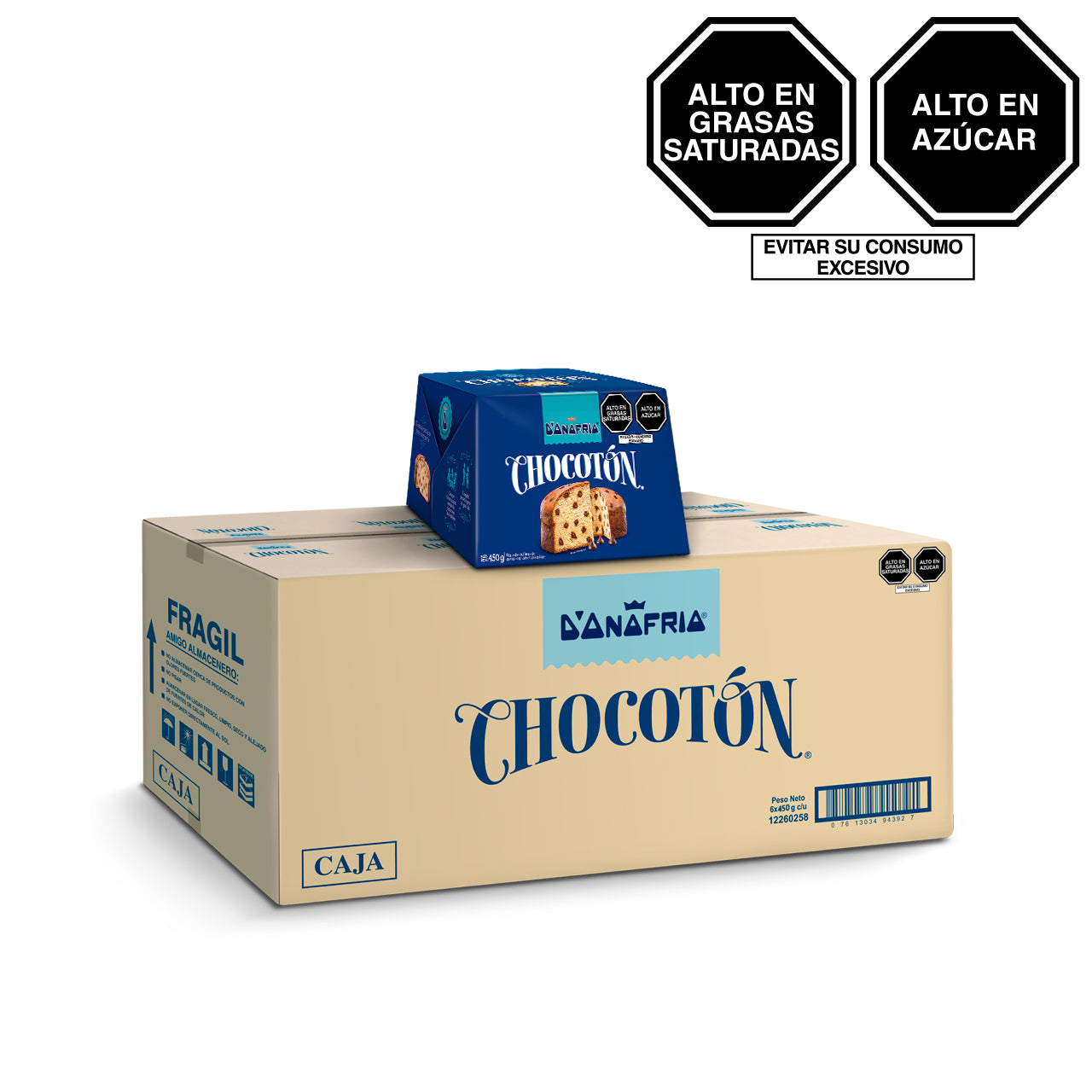 D'ONOFRIO CHOCOTÓN Panetón 450g - Caja 6 unid.
