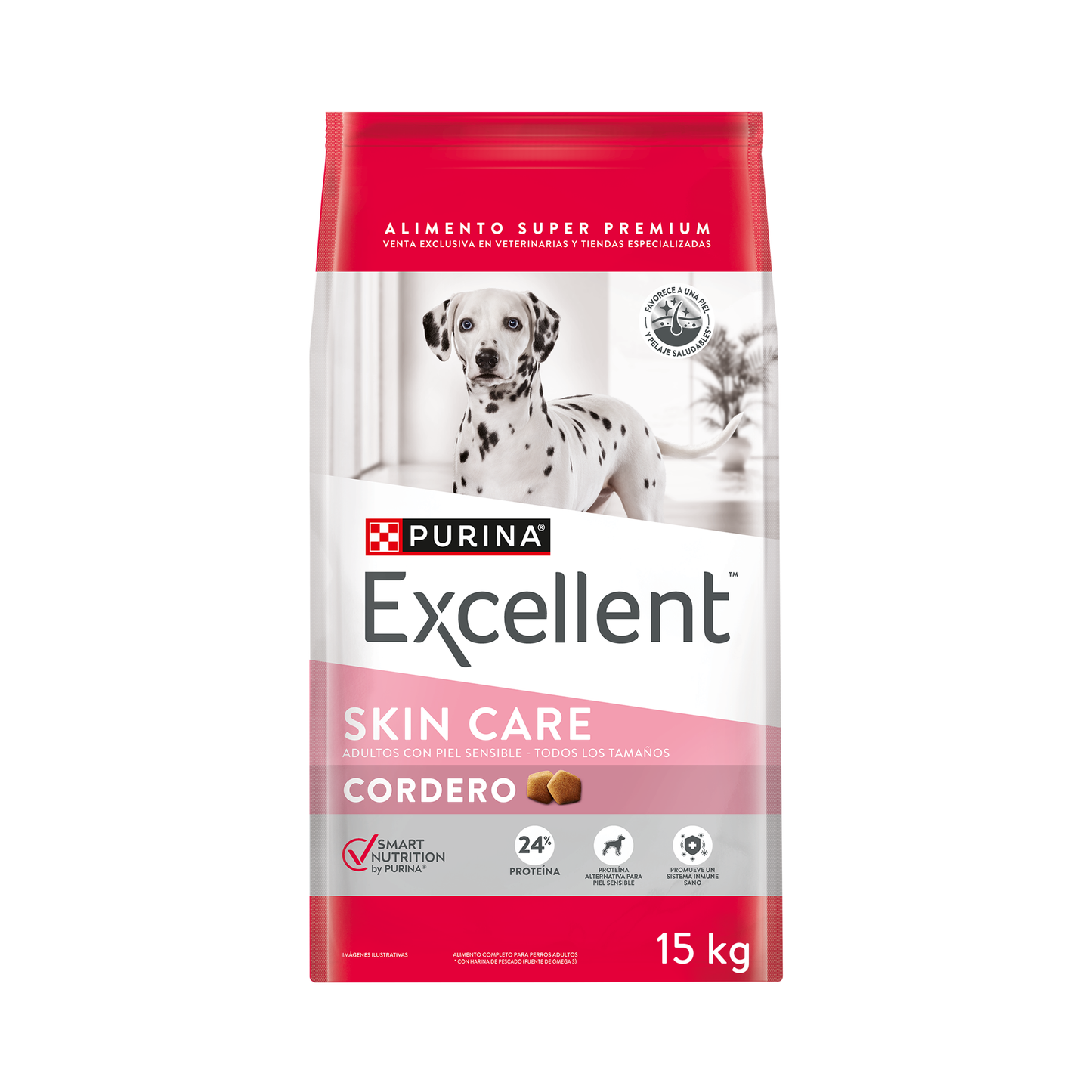 Alimento para perros adultos piel sensible Excellent® Cordero 15kg