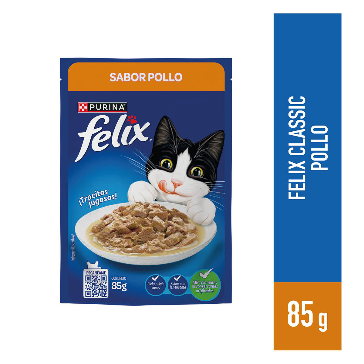 Alimento húmedo para gatos Felix sabor Pollo 85gr