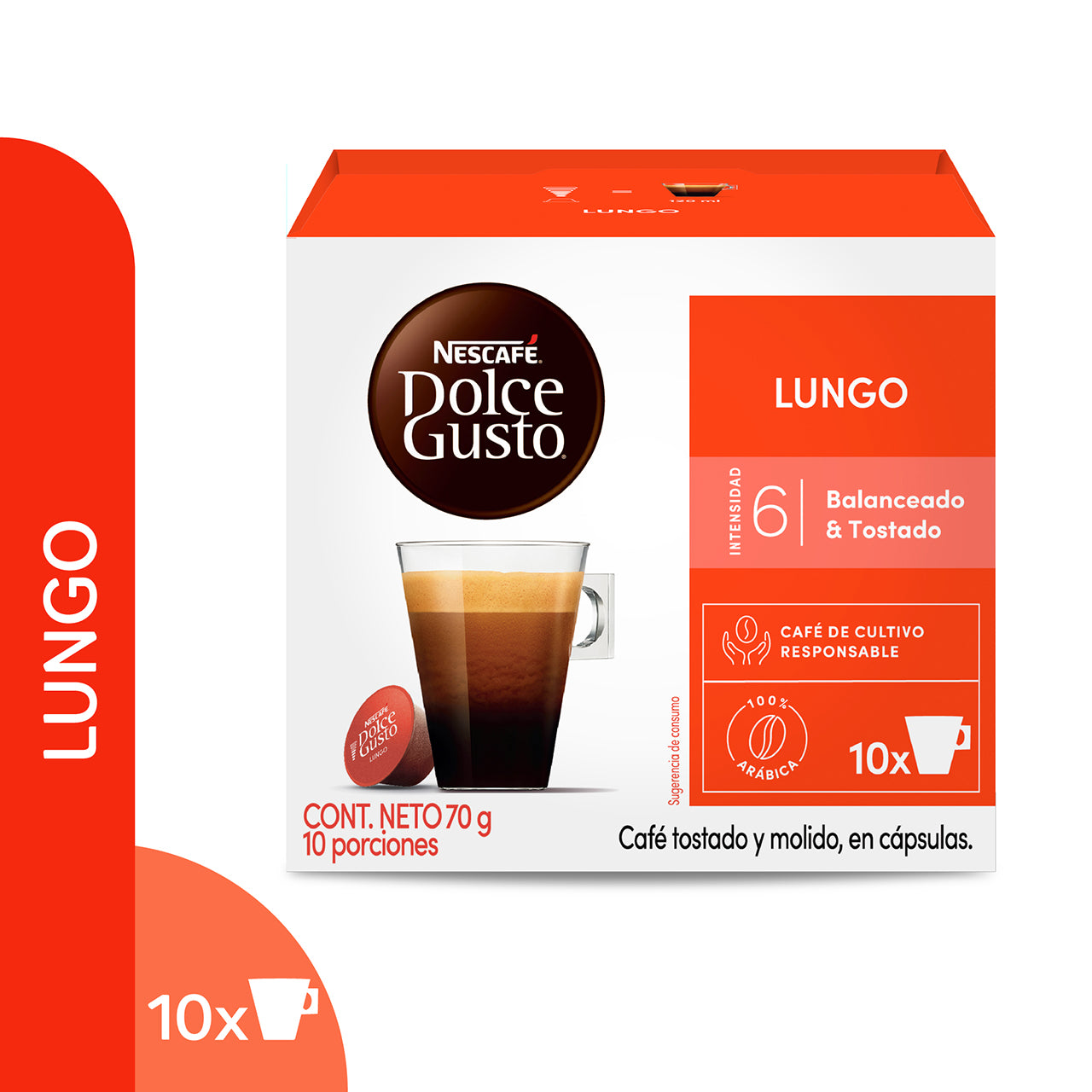 Nescafé® Dolce Gusto® Lungo Caja de 10 Cápsulas