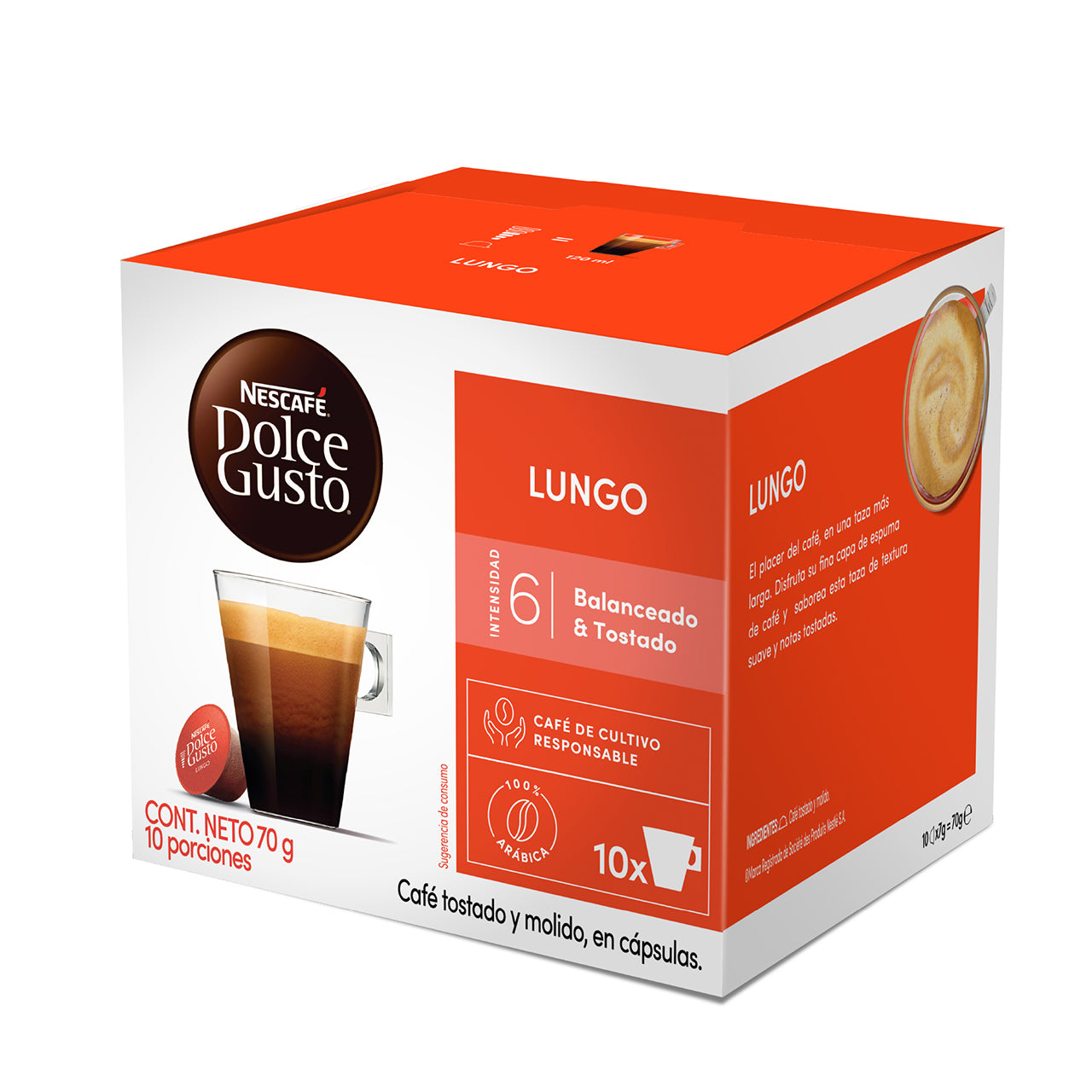 Nescafé® Dolce Gusto® Lungo Caja de 10 Cápsulas