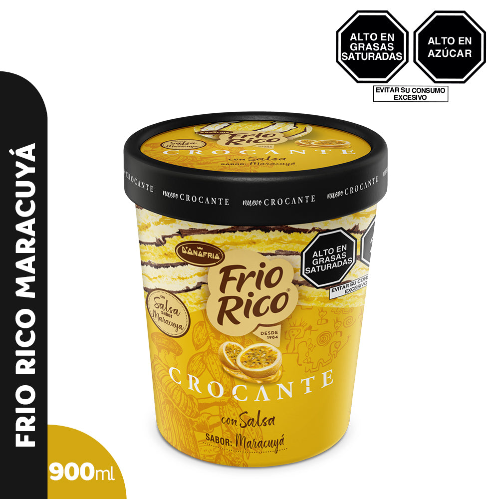 Helado Frio Rico Maracuyá 900ml