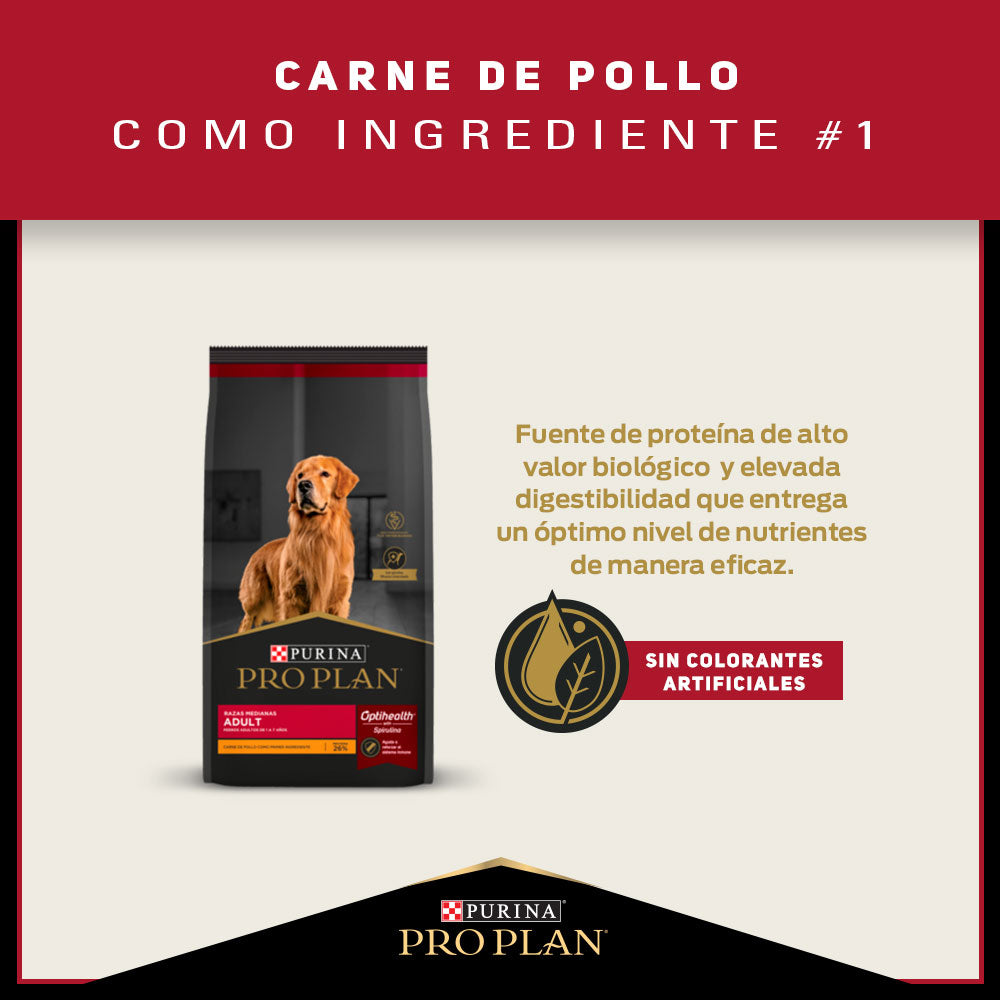 Alimento para perros adultos medianos Pro Plan® 12kg