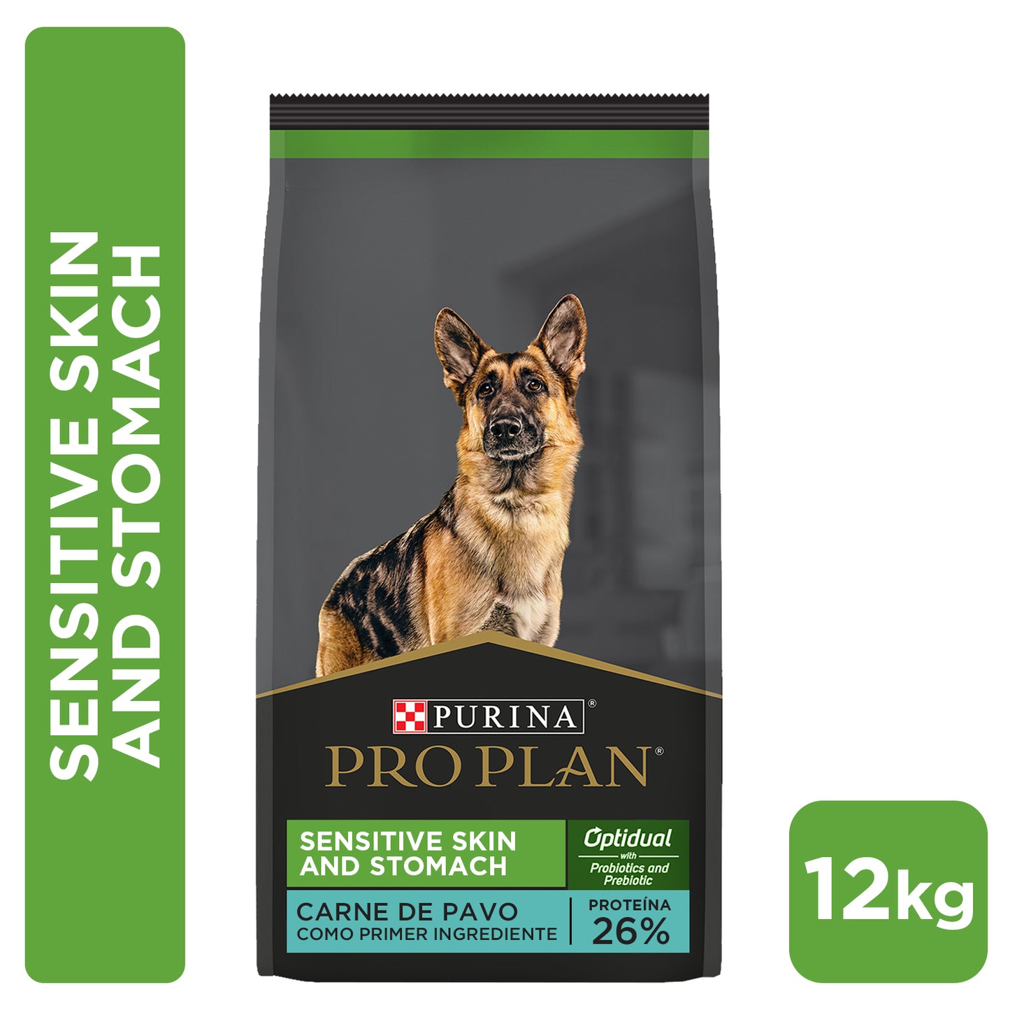 Alimento para perros medianos y grandes con piel sensible Pro Plan® Pavo 12kg