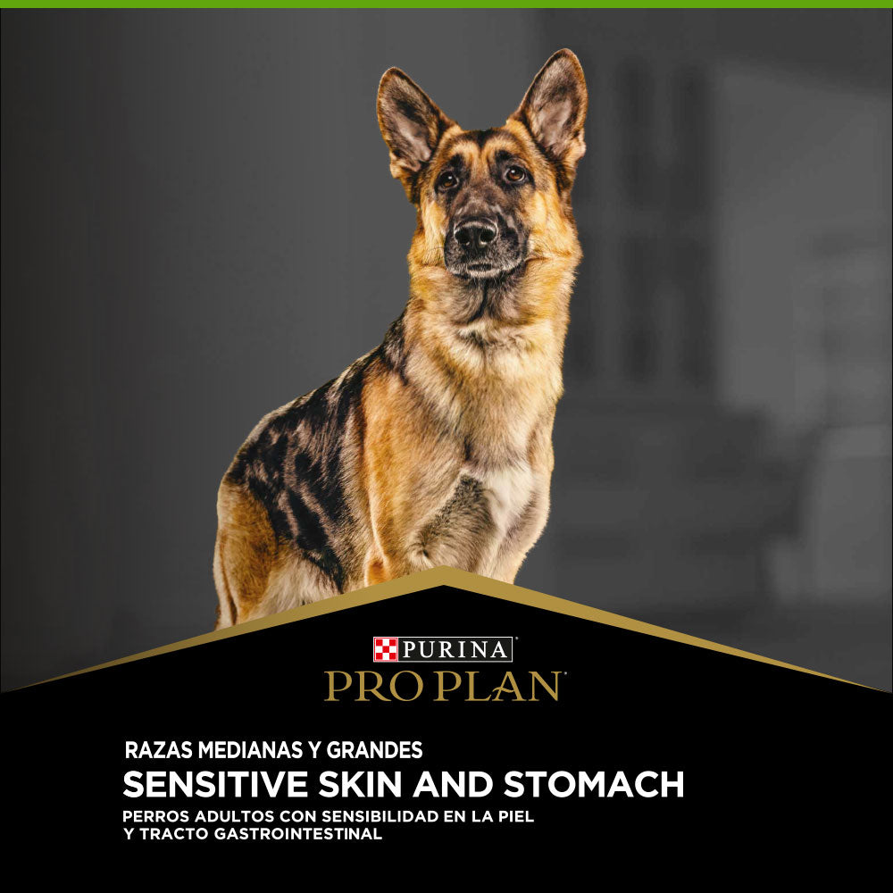Alimento para perros medianos y grandes con piel sensible Pro Plan® Pavo 12kg
