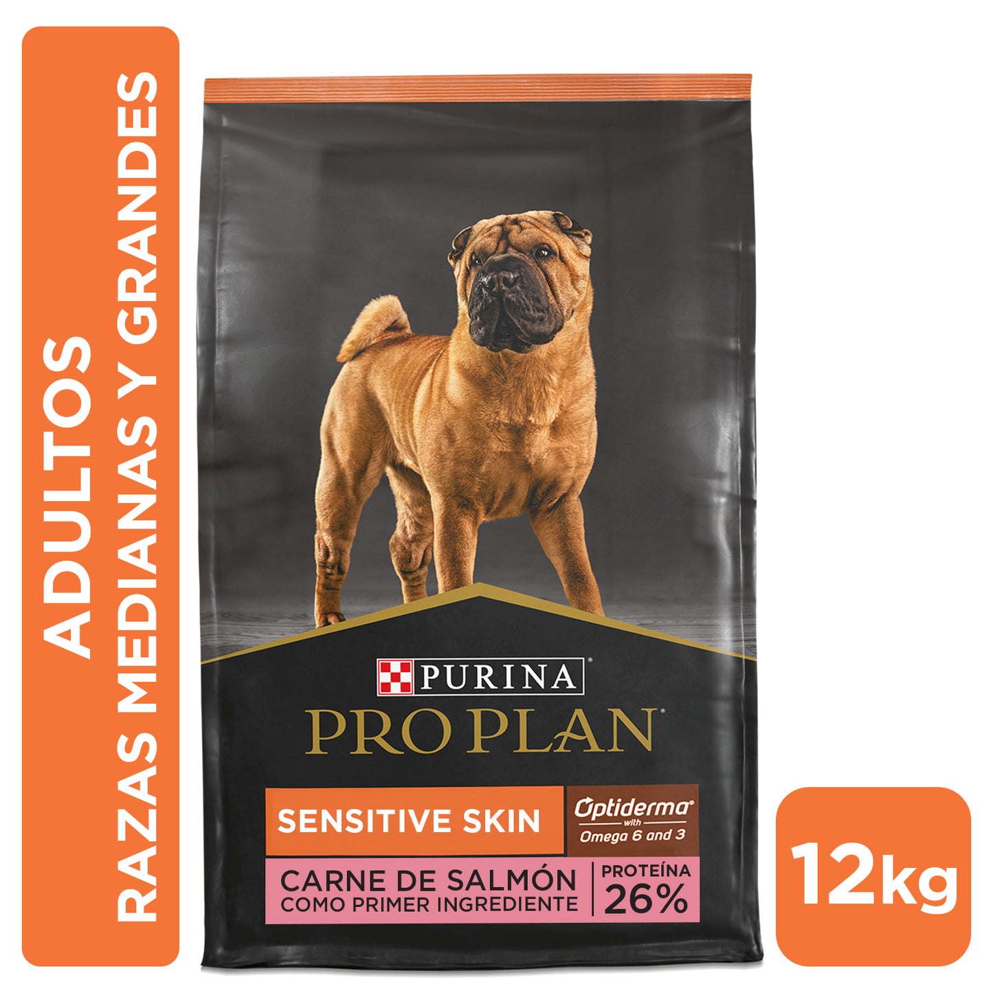 Alimento para perros medianos y grandes con piel sensible Pro Plan® Salmón 12kg