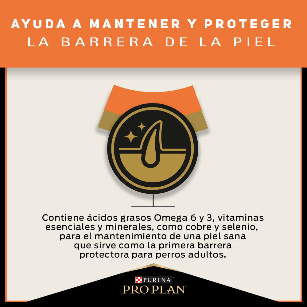 Alimento para perros medianos y grandes con piel sensible Pro Plan® Salmón 12kg