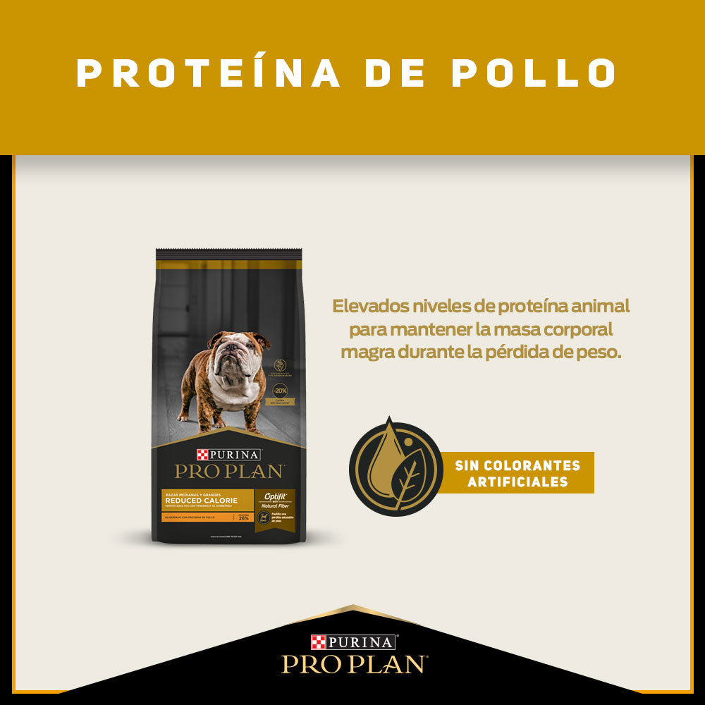Alimento para perros medianos y grandes Pro Plan® Reduce calories 12kg