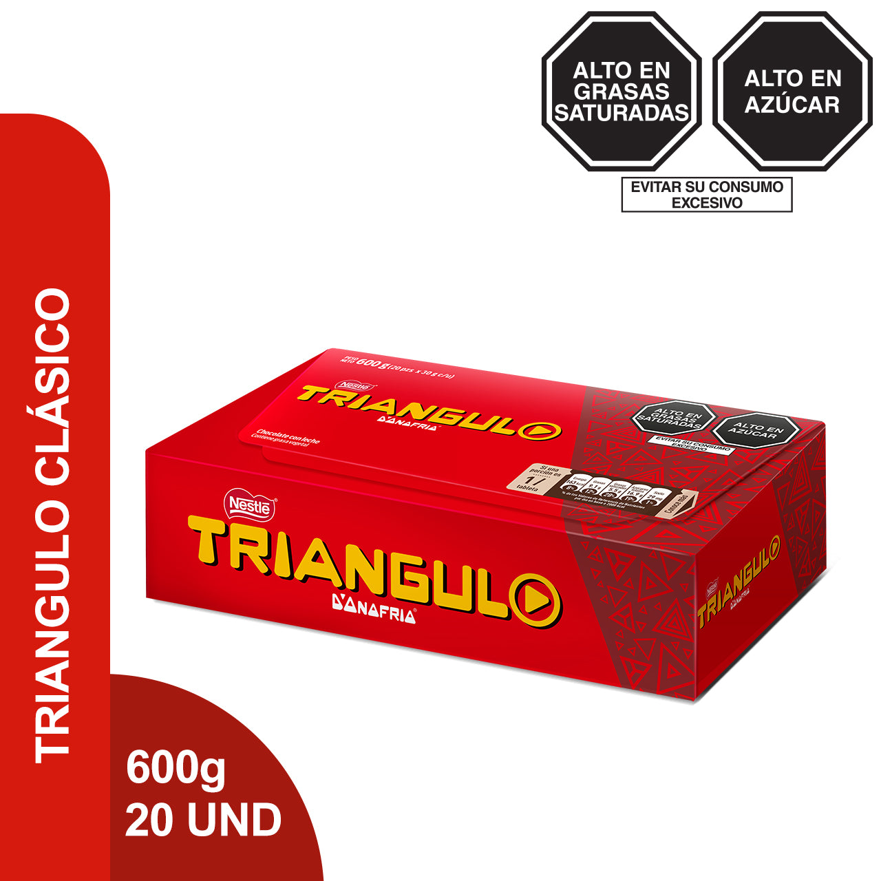 Caja de Triángulo Clásico 20 unI x 30g c/u