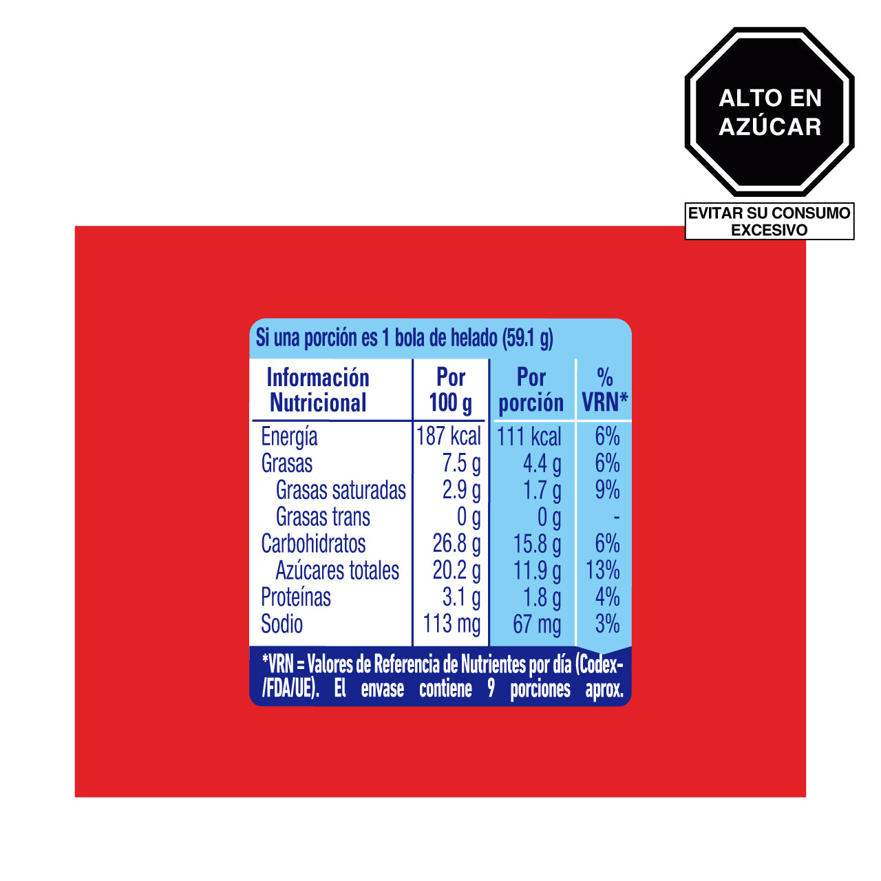 Helado Sublime Galleta 900ml