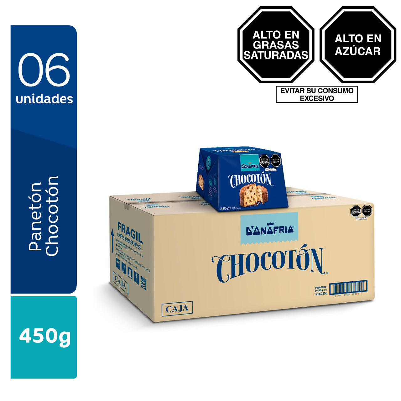 D'ONOFRIO CHOCOTÓN Panetón 450g - Caja 6 unid.