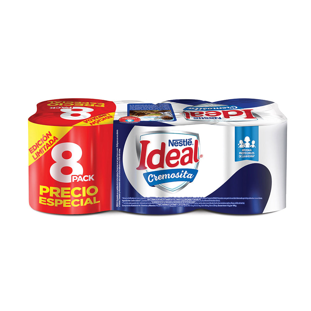 IDEAL CREMOSITA Mezcla Láctea 8pack 390g