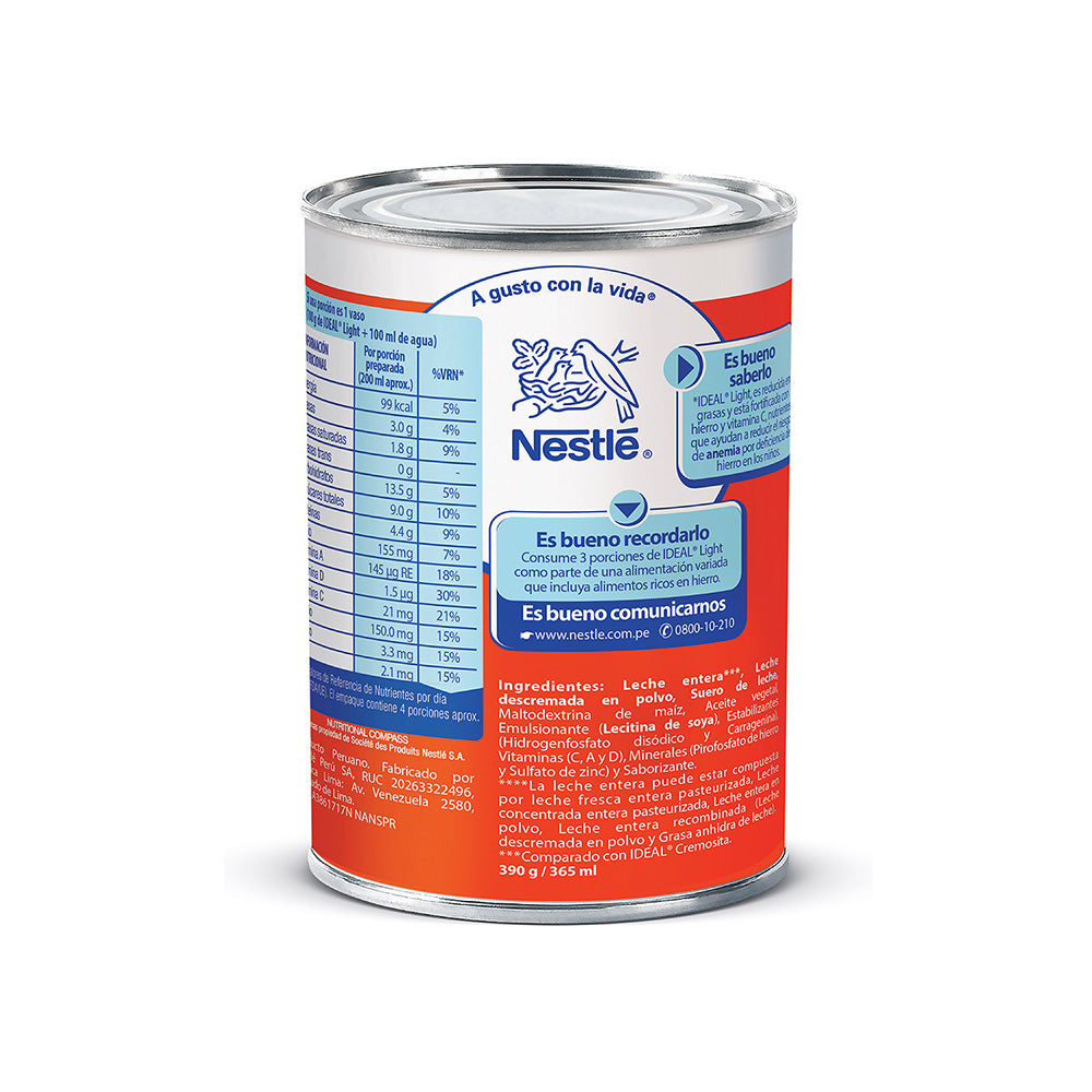 IDEAL LIGHT Mezcla Láctea 390g