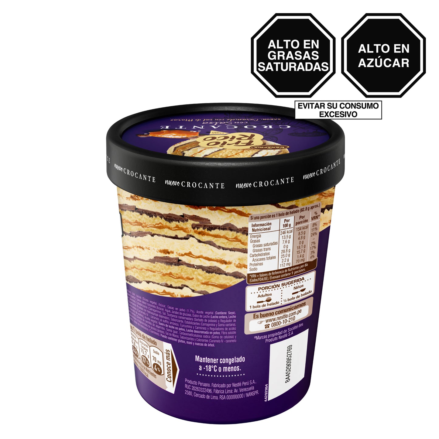 Helado FRIO RICO Caramelo 900ml