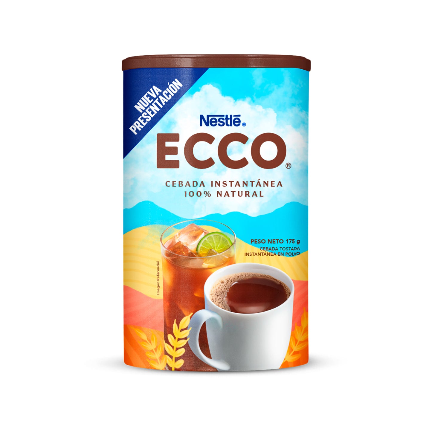 Cebada Instantánea Ecco lata 175 g