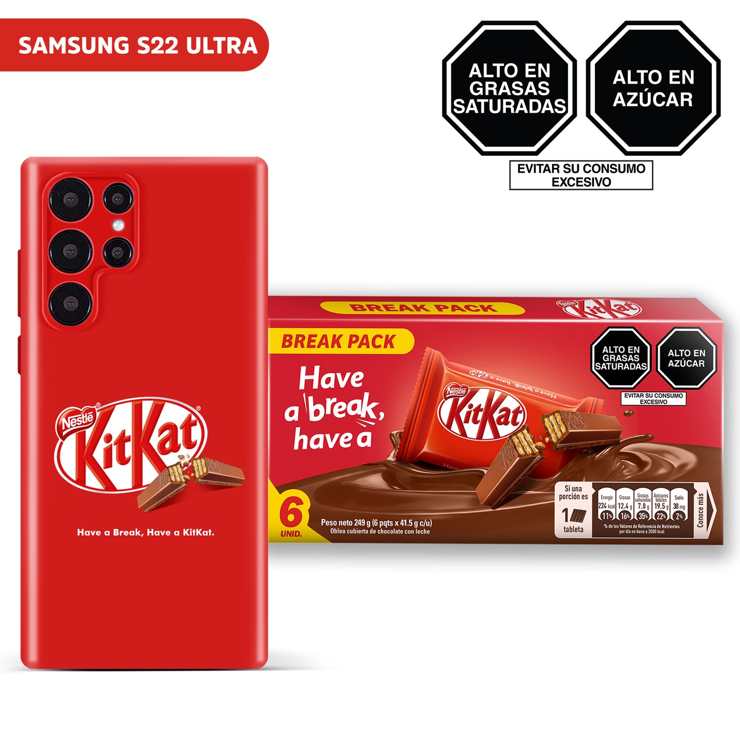 Pack KitKat + Case 3