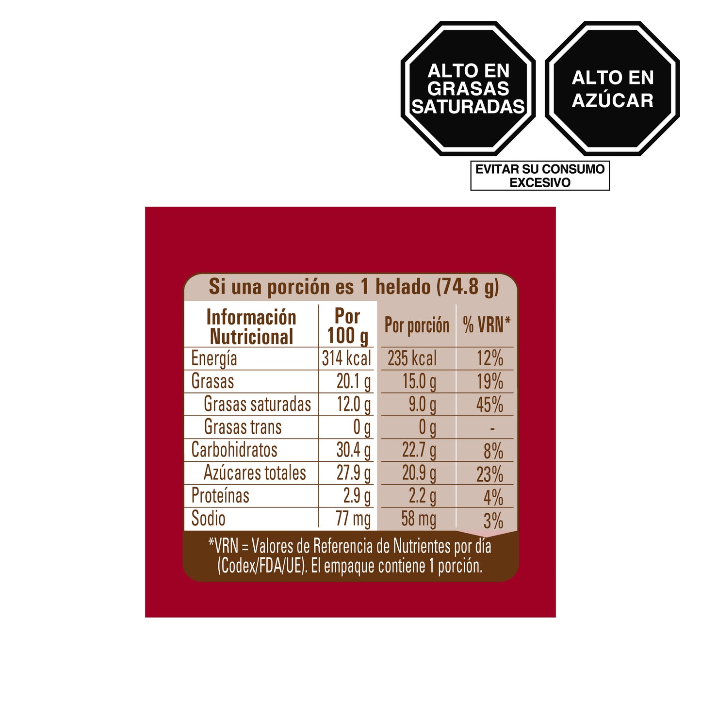 Frio Rico Helado Paleta Fresa 93ml