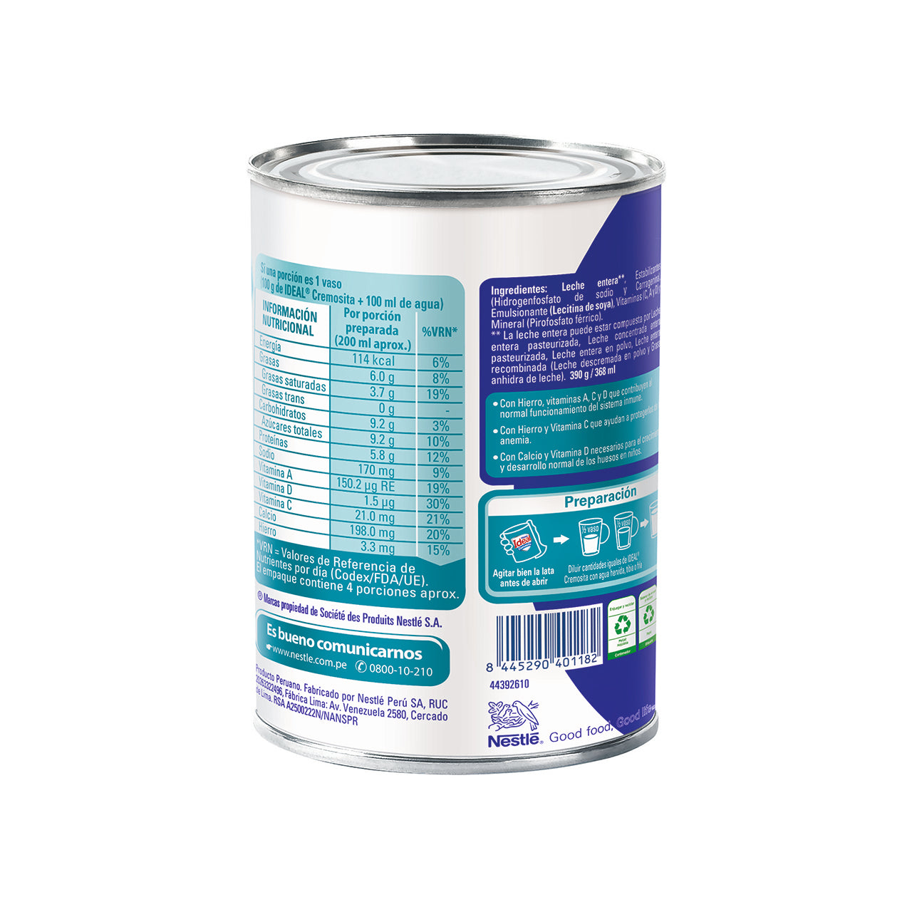 IDEAL CREMOSITA Mezcla Láctea 390g