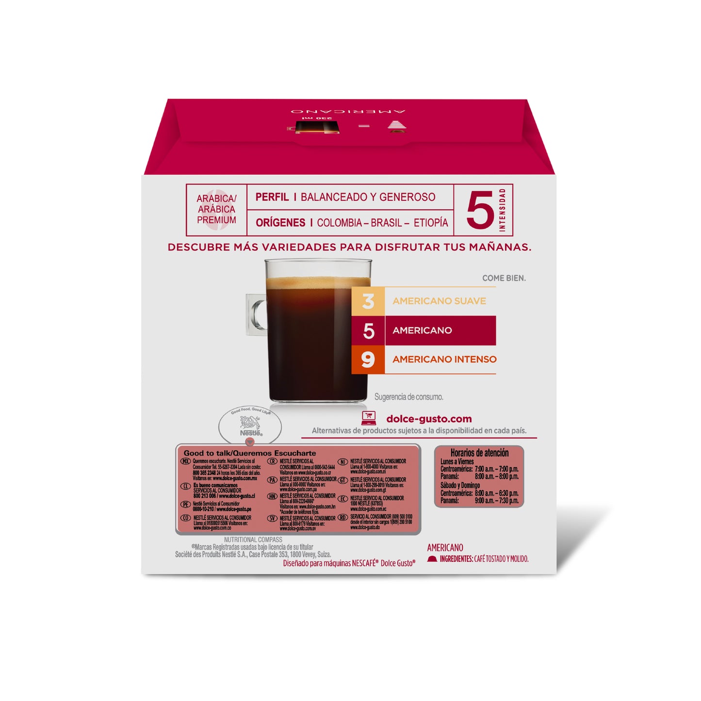 Nescafé® Dolce Gusto® Americano Caja de 16 Cápsulas