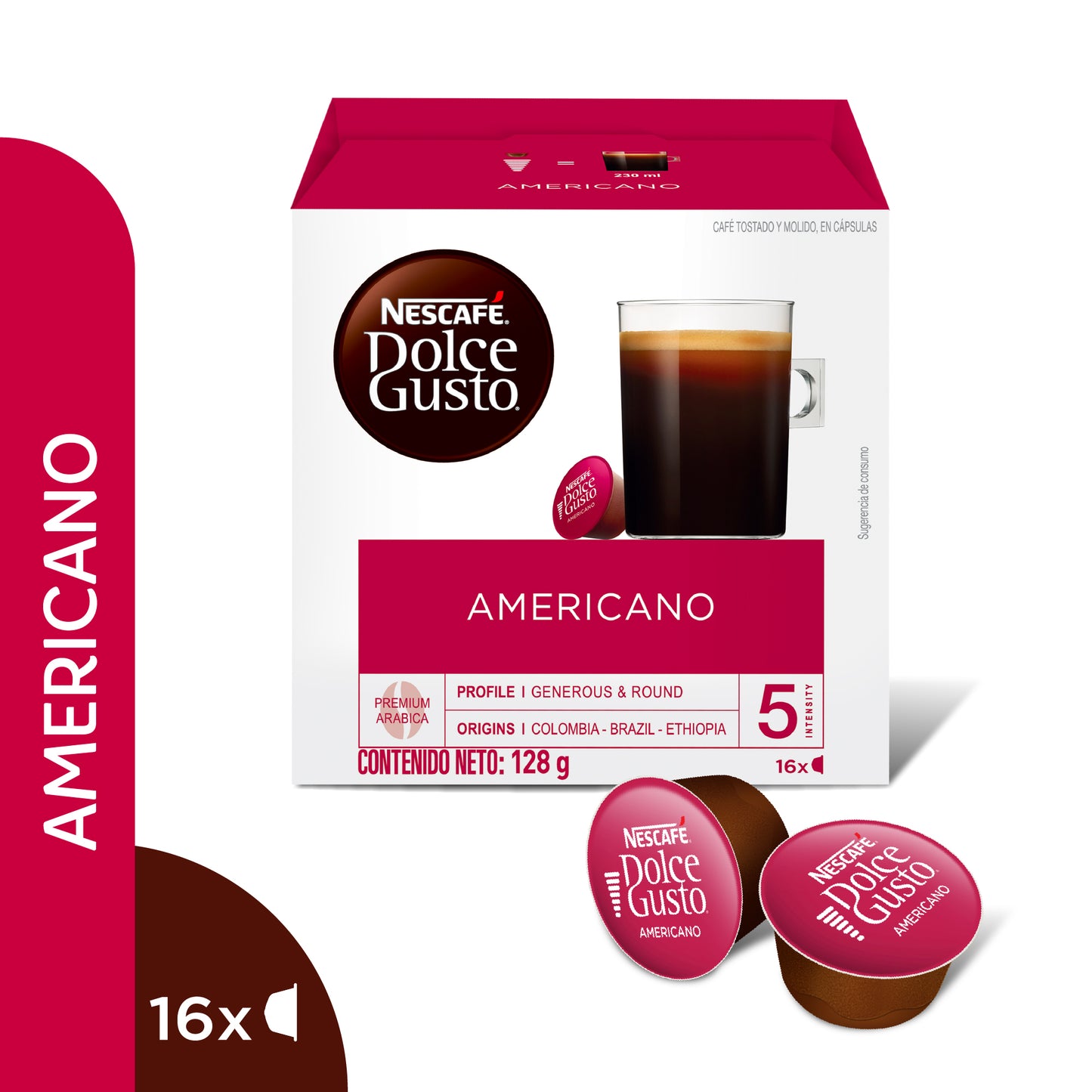 Nescafé® Dolce Gusto® Americano Caja de 16 Cápsulas