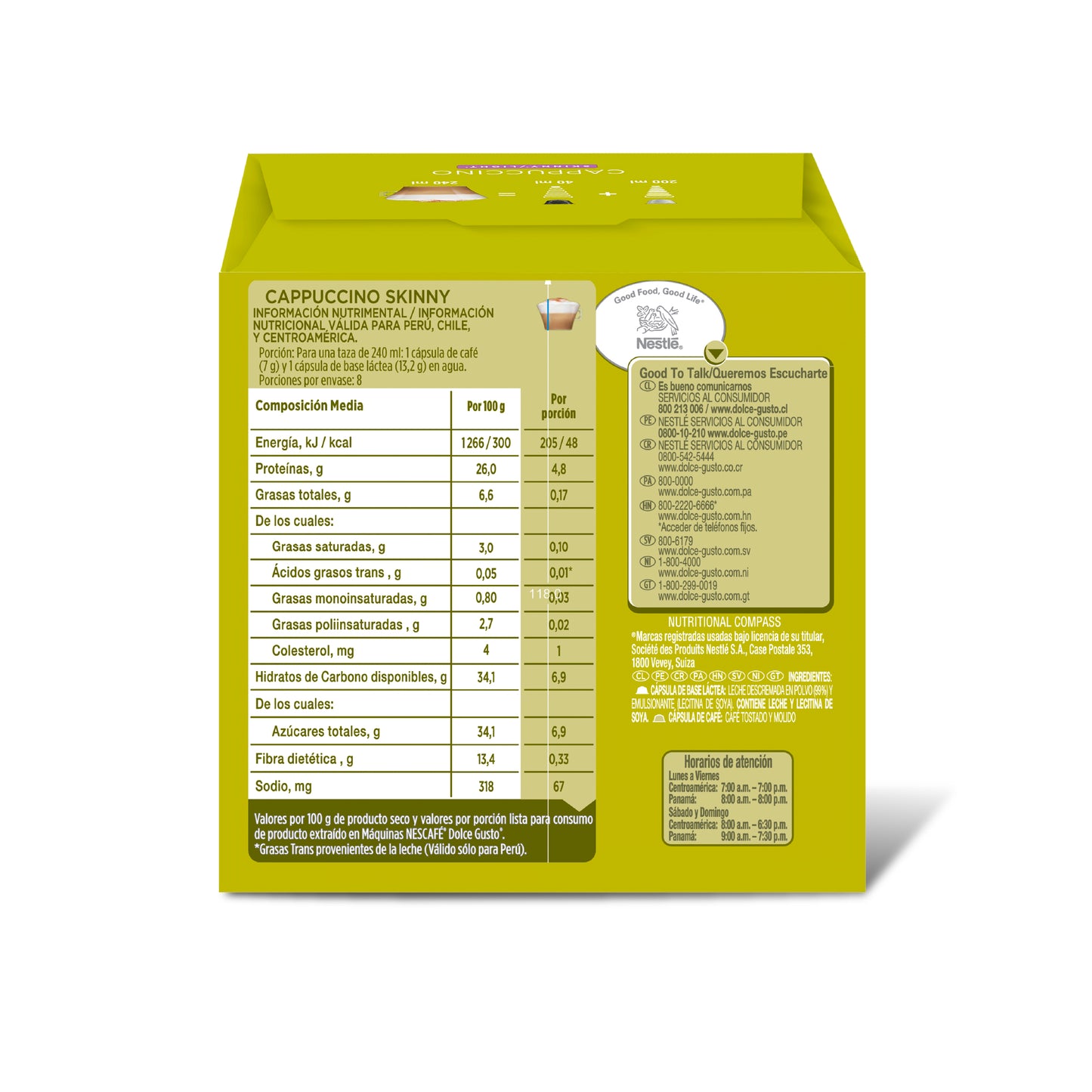 Nescafé® Dolce Gusto® Cappuccino Skinny Caja de 16 Cápsulas