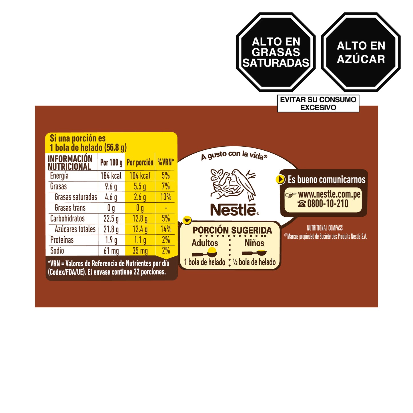 Helado Peziduri Chocochips Rendidor 2.2lt