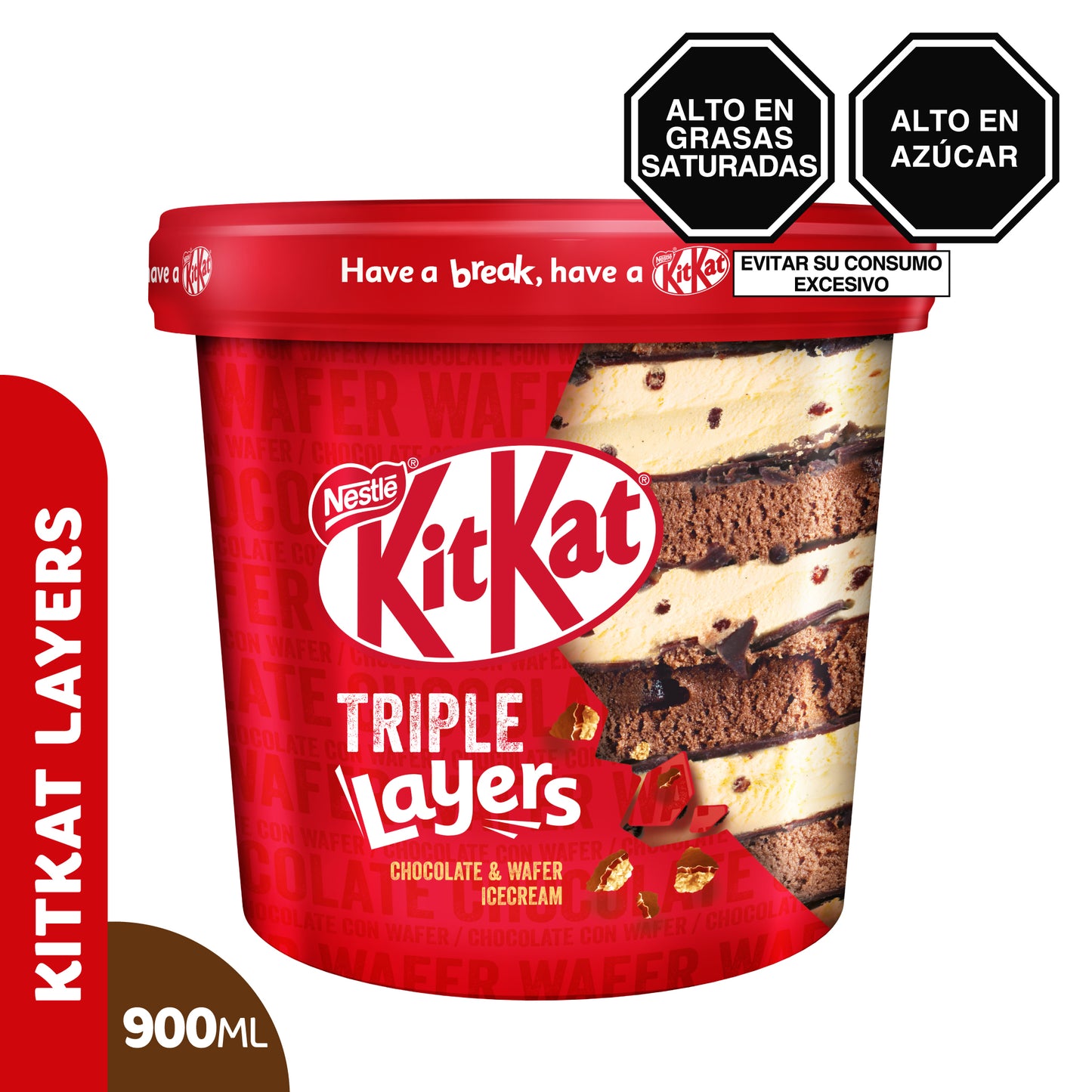 Helado KIT KAT Layers 900ml